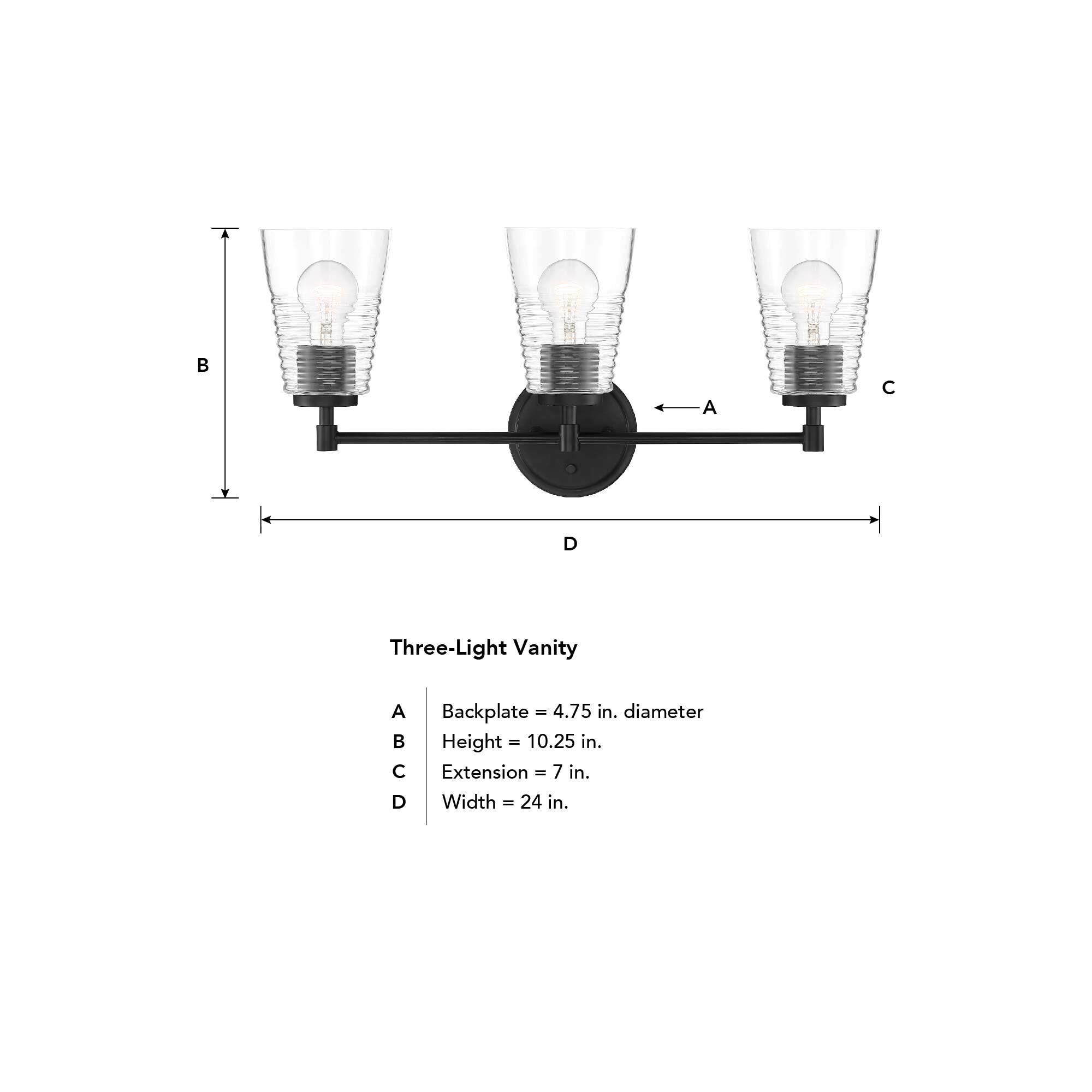 Ingo 24 Inch 3 Light Bath Vanity Light by Designers Fountain