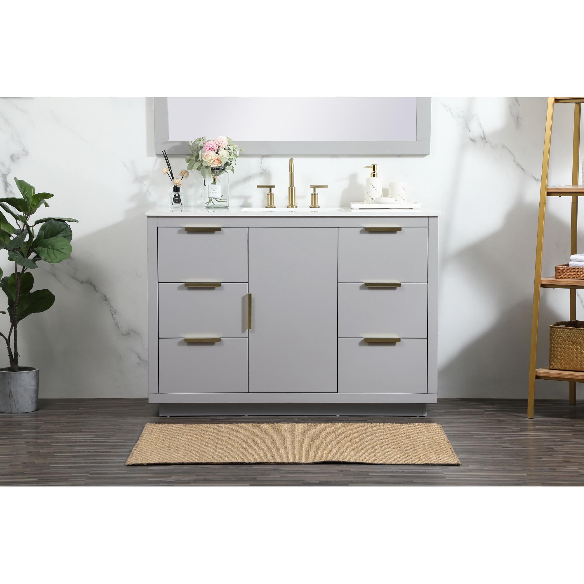 Shown in Grey finish