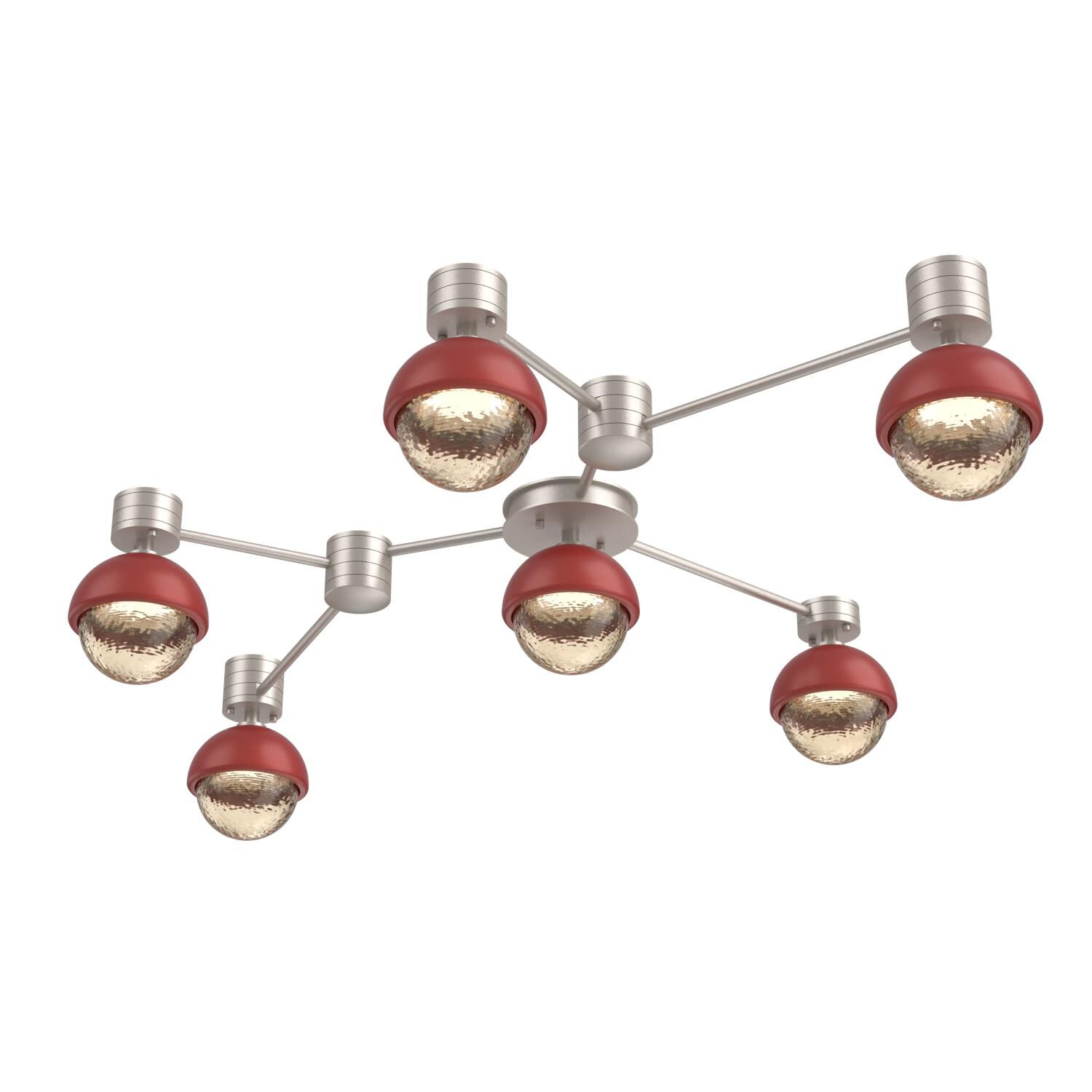 Levi Wilson Cabochon 41 Inch Flush Mount by Hammerton Studio