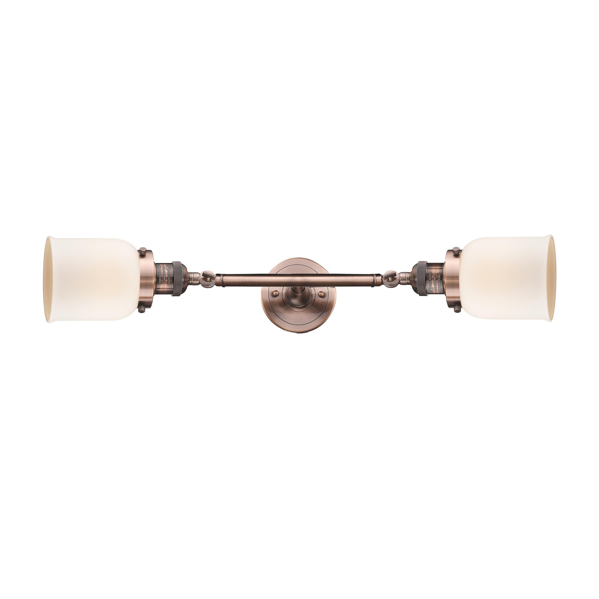 Bruno Marashlian Small Bell 16 Inch 2 Light Bath Vanity Light by Innovations Lighting