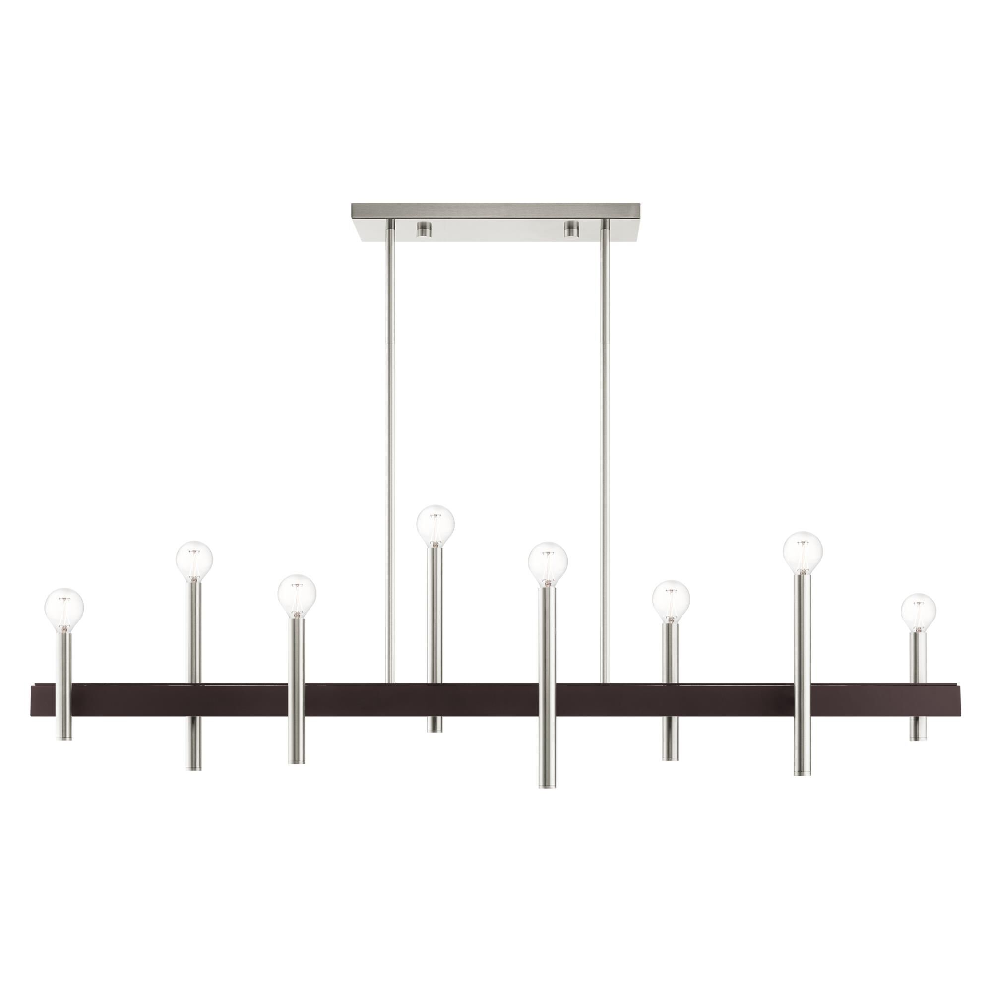 Denmark 48 Inch 8 Light Linear Suspension Light by Livex Lighting