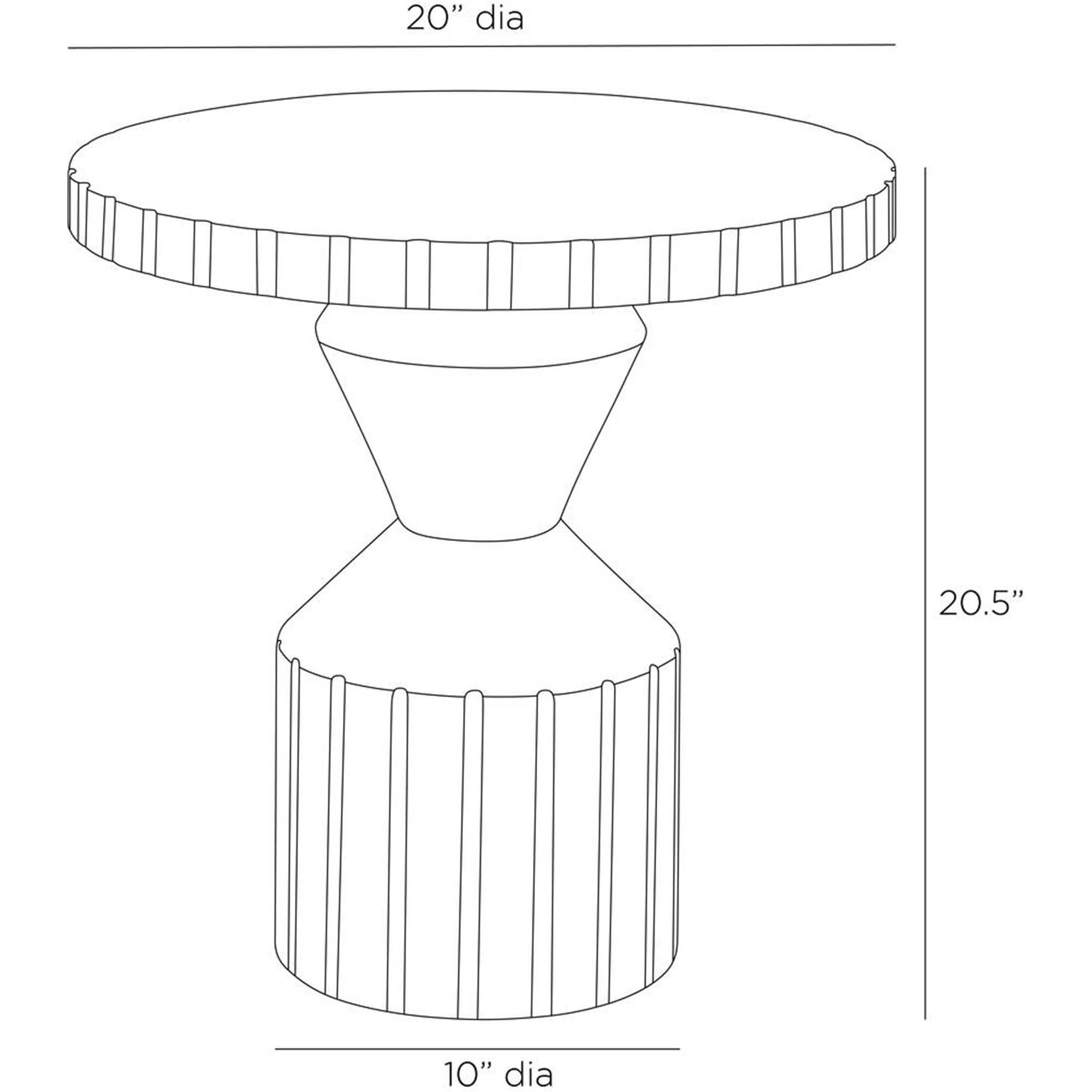 Calypso 20 Inch End Table by Arteriors Home