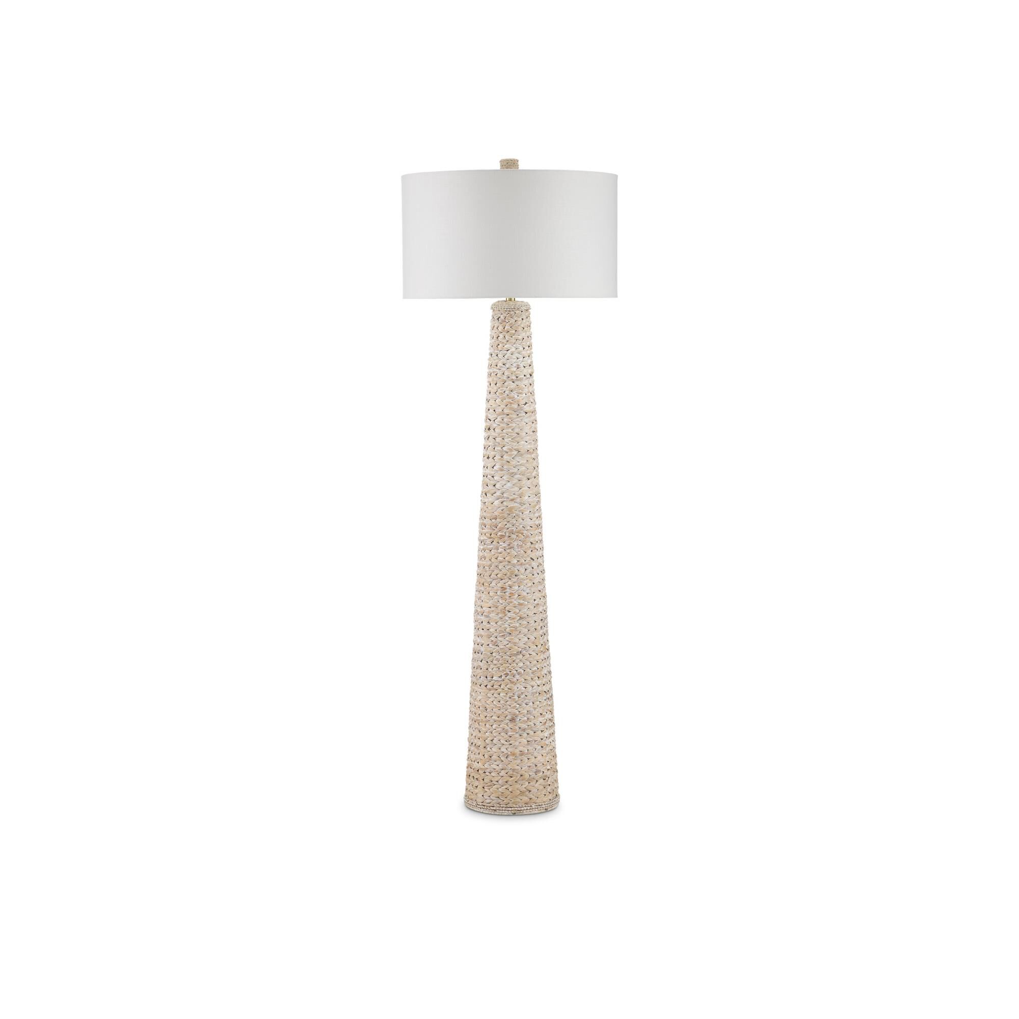 Shown in Whitewash finish and Off-White Linen shade