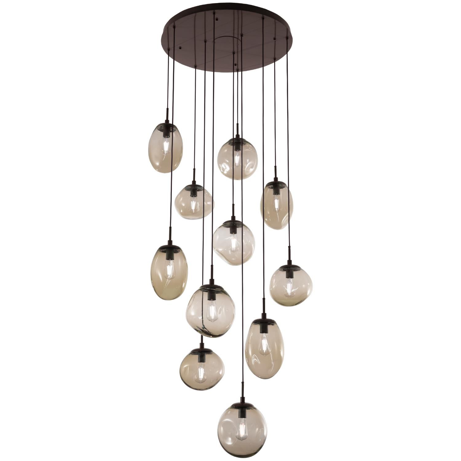 Levi Wilson Nebula 37 Inch 11 Light Multi Light Pendant by Hammerton Studio