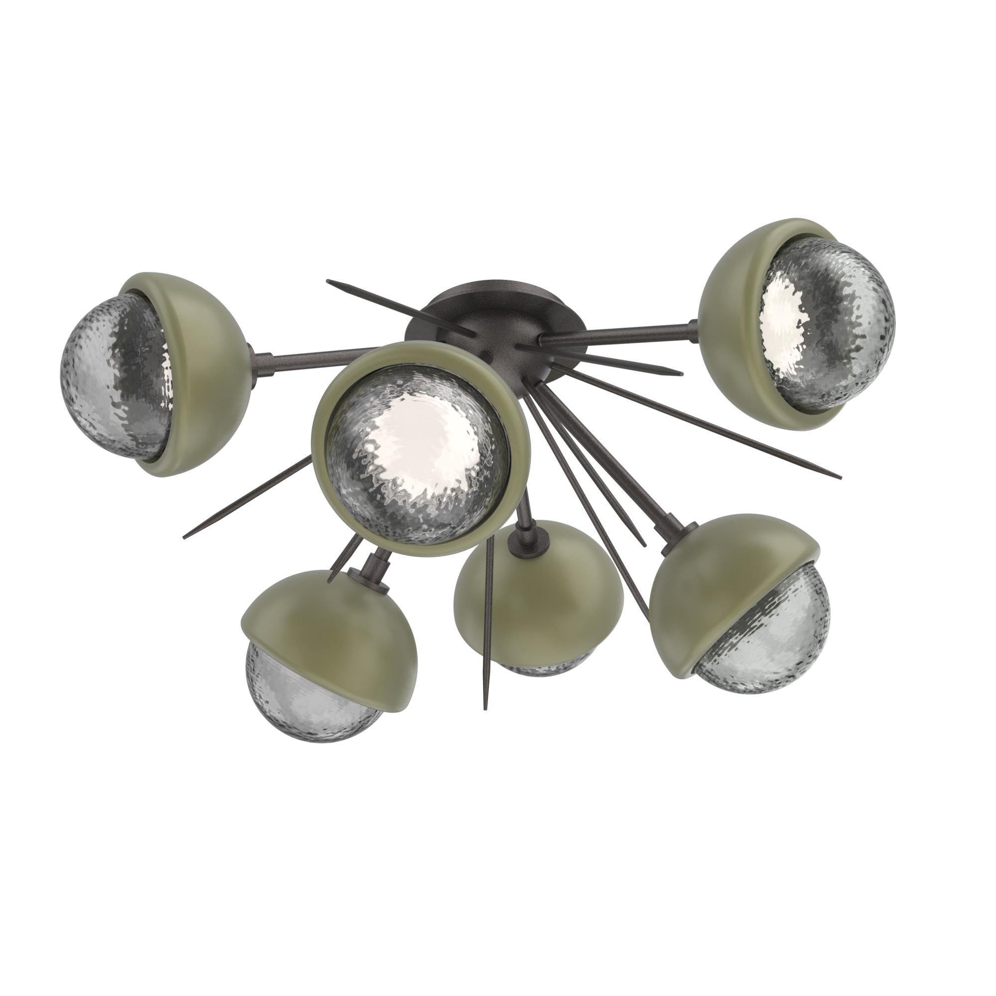 Shown in Graphite finish and Smoke glass and Sage Green accent
