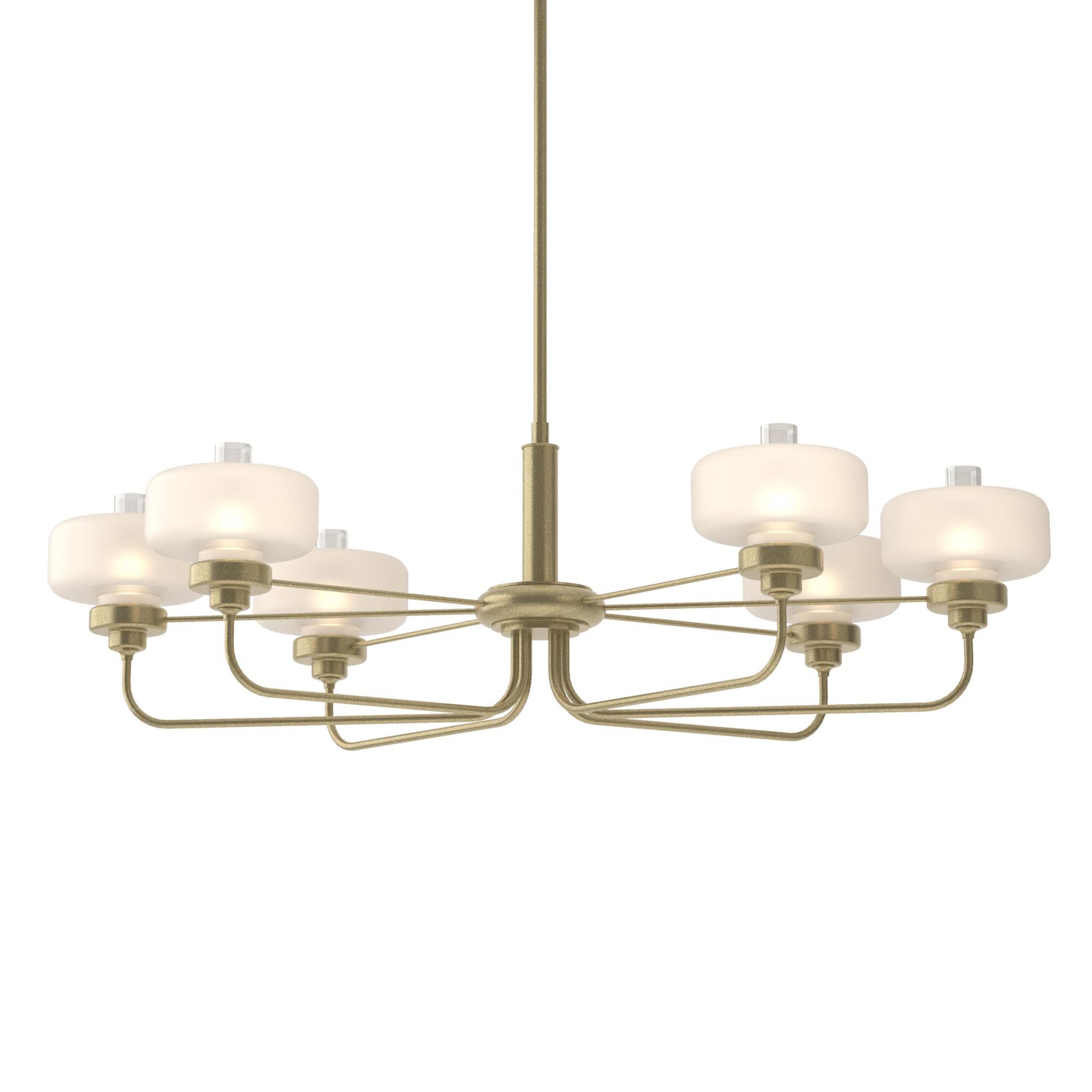 Nola 42 Inch 6 Light Linear Suspension Light by Hubbardton Forge