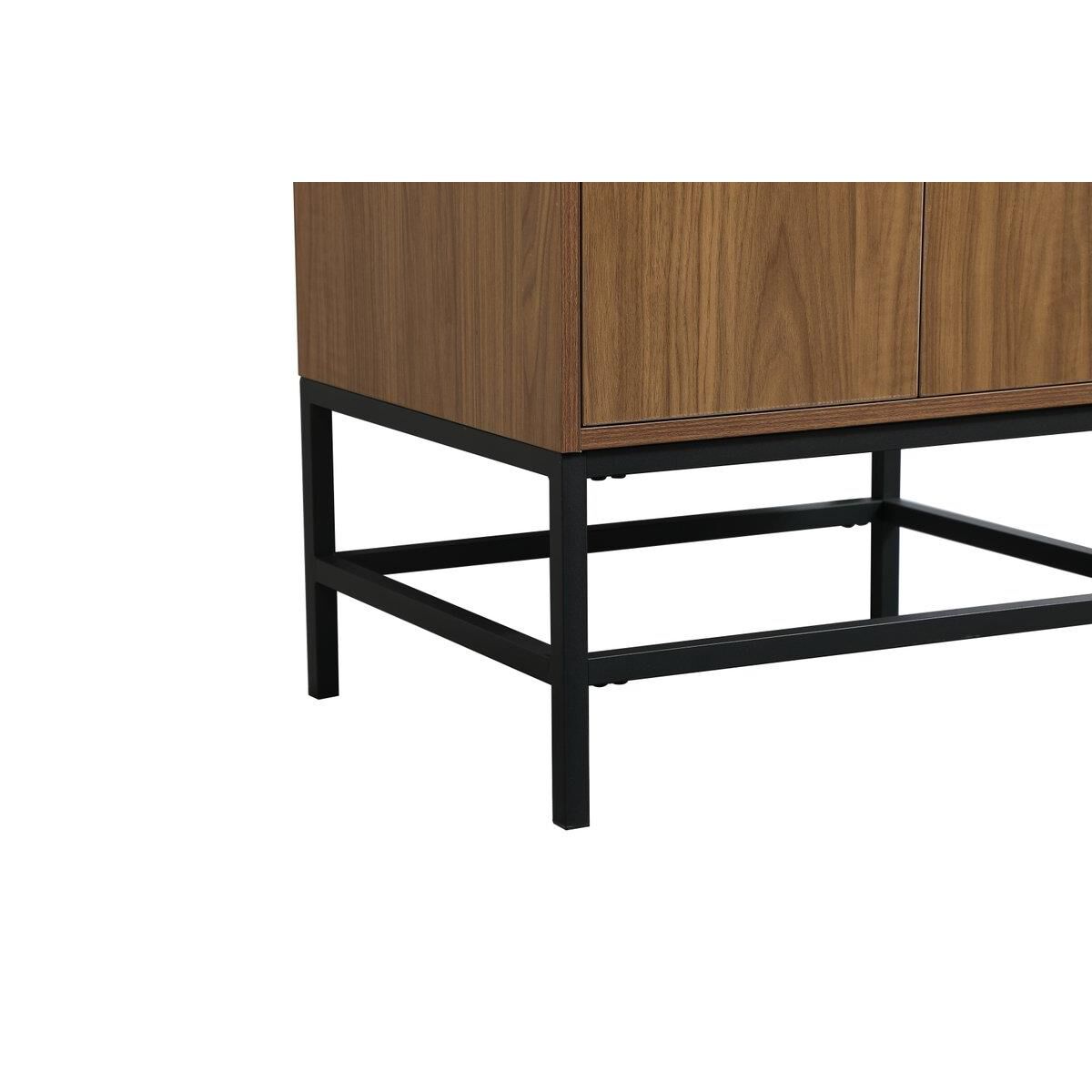 Shown in Walnut Brown finish and Without Backsplash accent