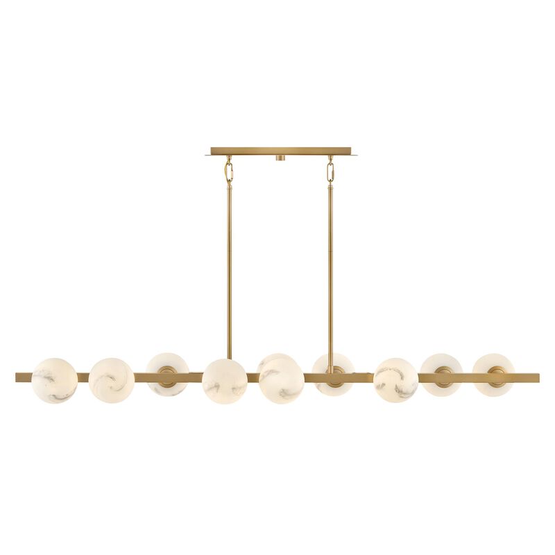 Selene Medium Linear Chandelier by Fredrick Ramond
