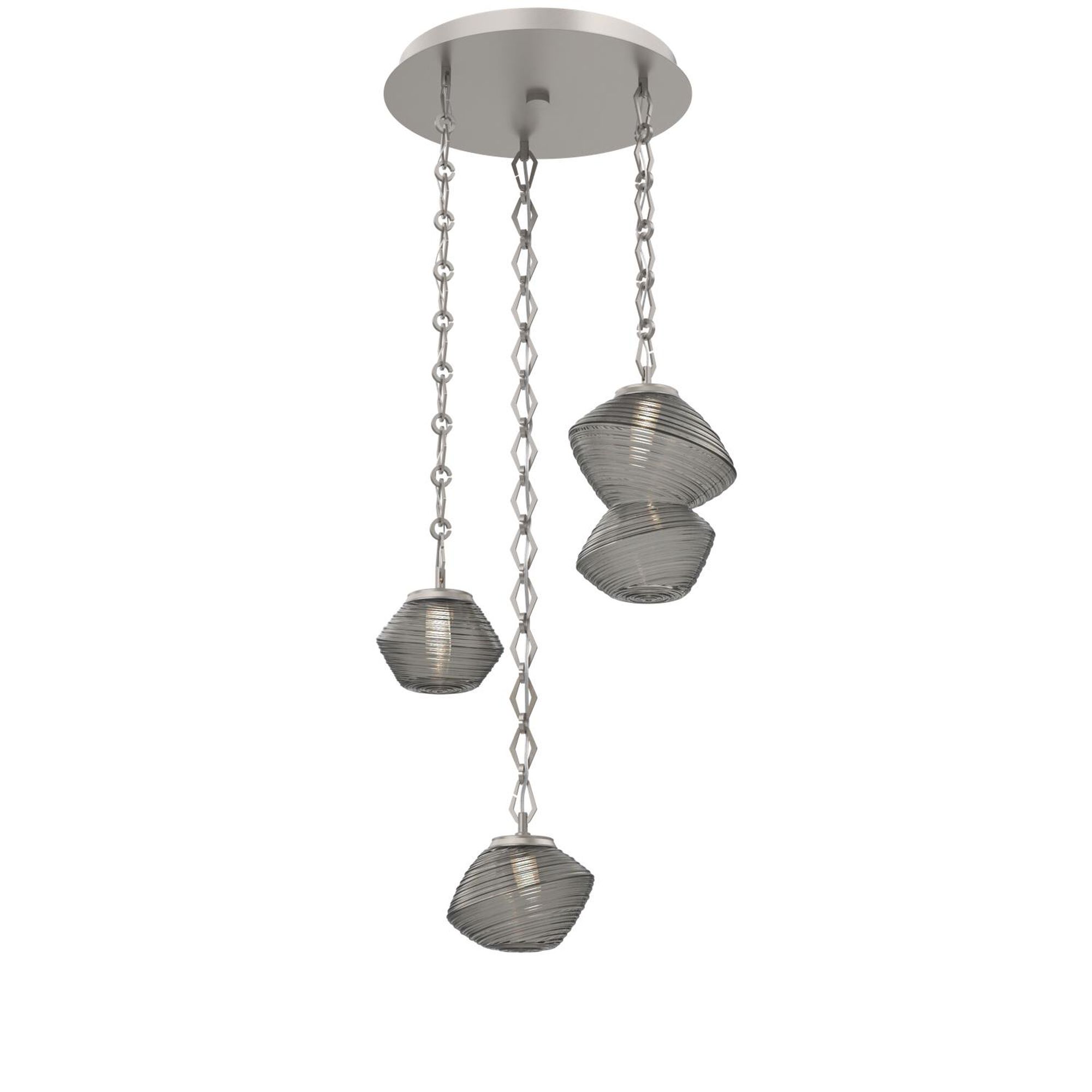 Shown in Beige Silver finish and Smoke glass