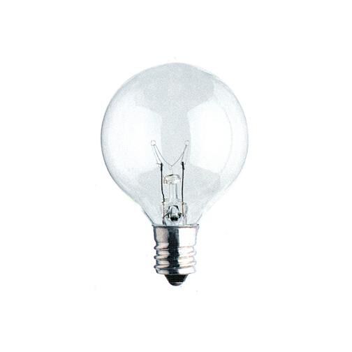 25 Watt G16.5 Incandescent Light Bulb,