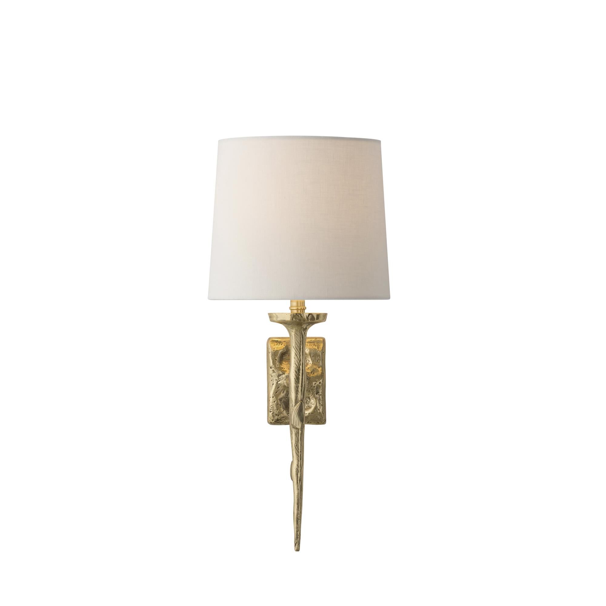 Shown in Matte Brass finish and Off-White shade