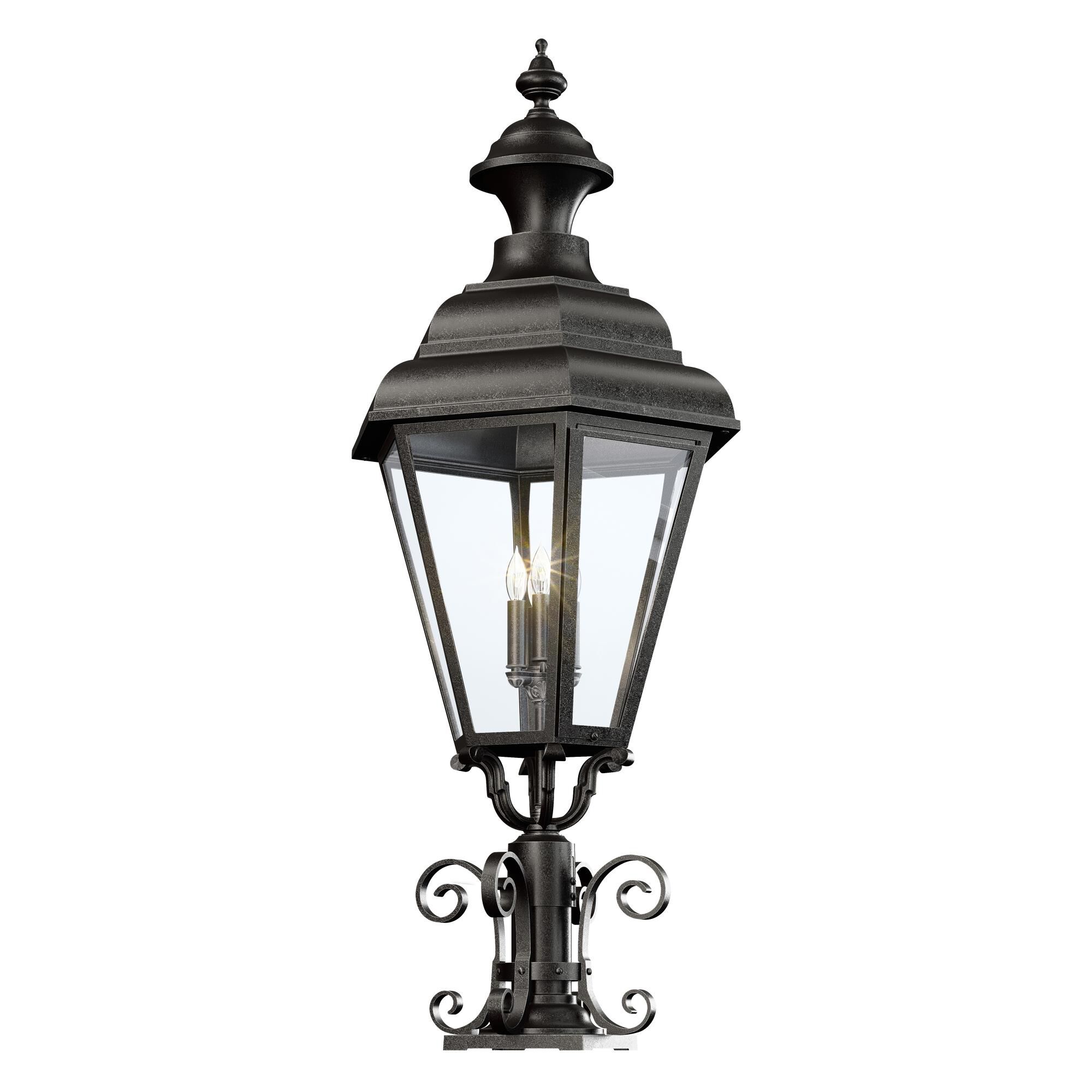 Jamestown 52 Inch Tall 4 Light Outdoor Post Lamp by Hanover Lantern