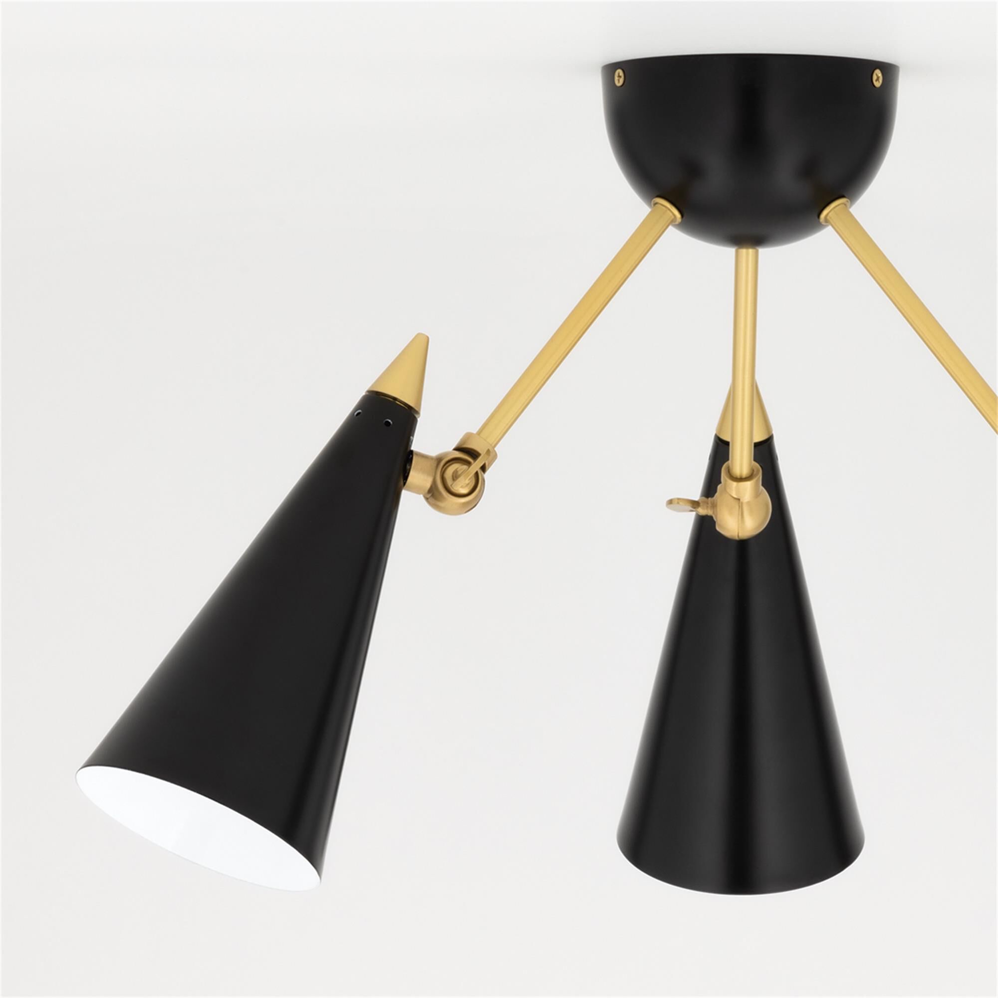 Moxie 18 Inch 3 Light Semi Flush Mount,
