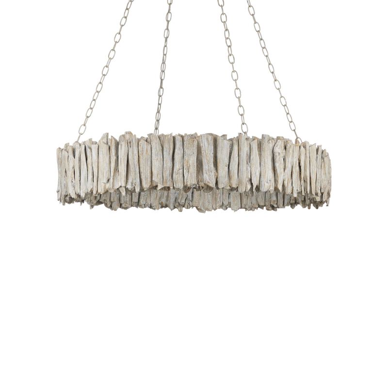 Driftwood 39 Inch Chandelier by Currey and Company