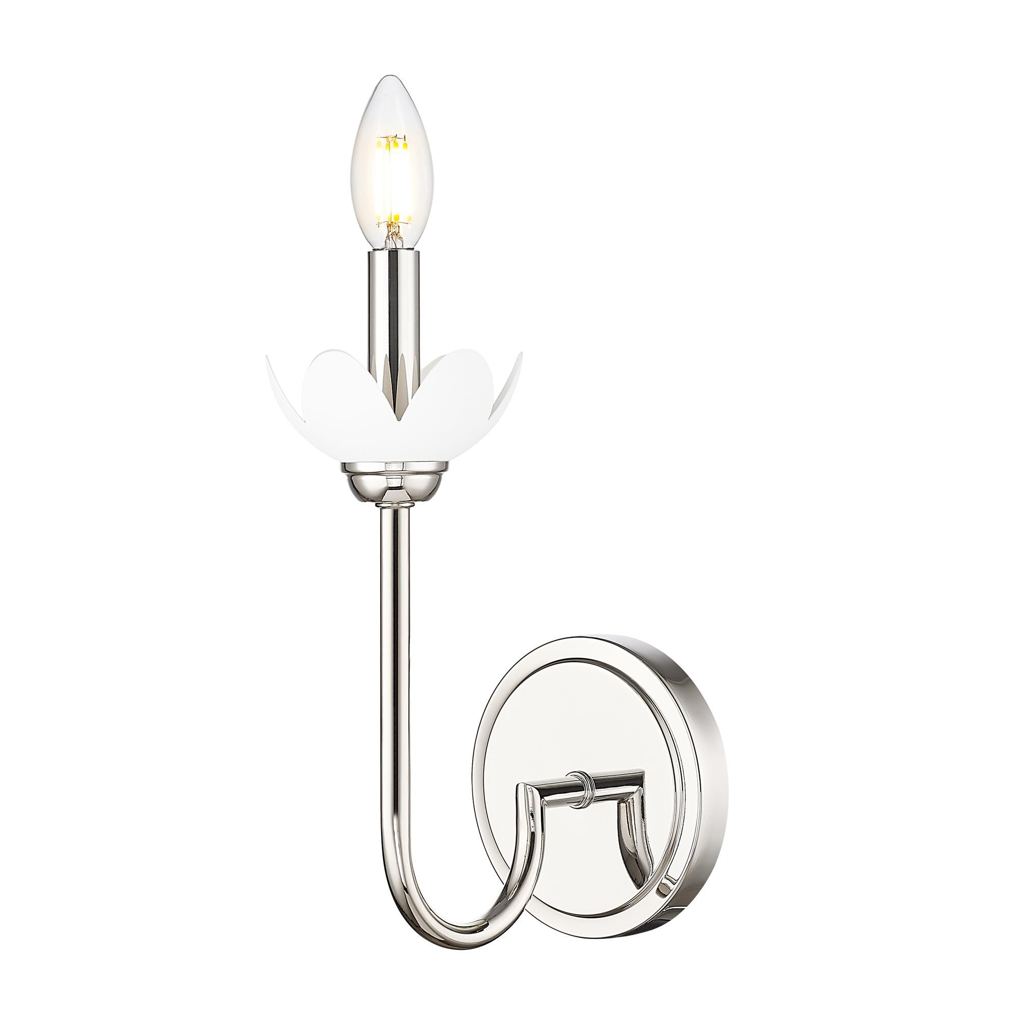 Shown in Polished Nickel finish and Clear Ribbed glass and Clear Ribbed shade