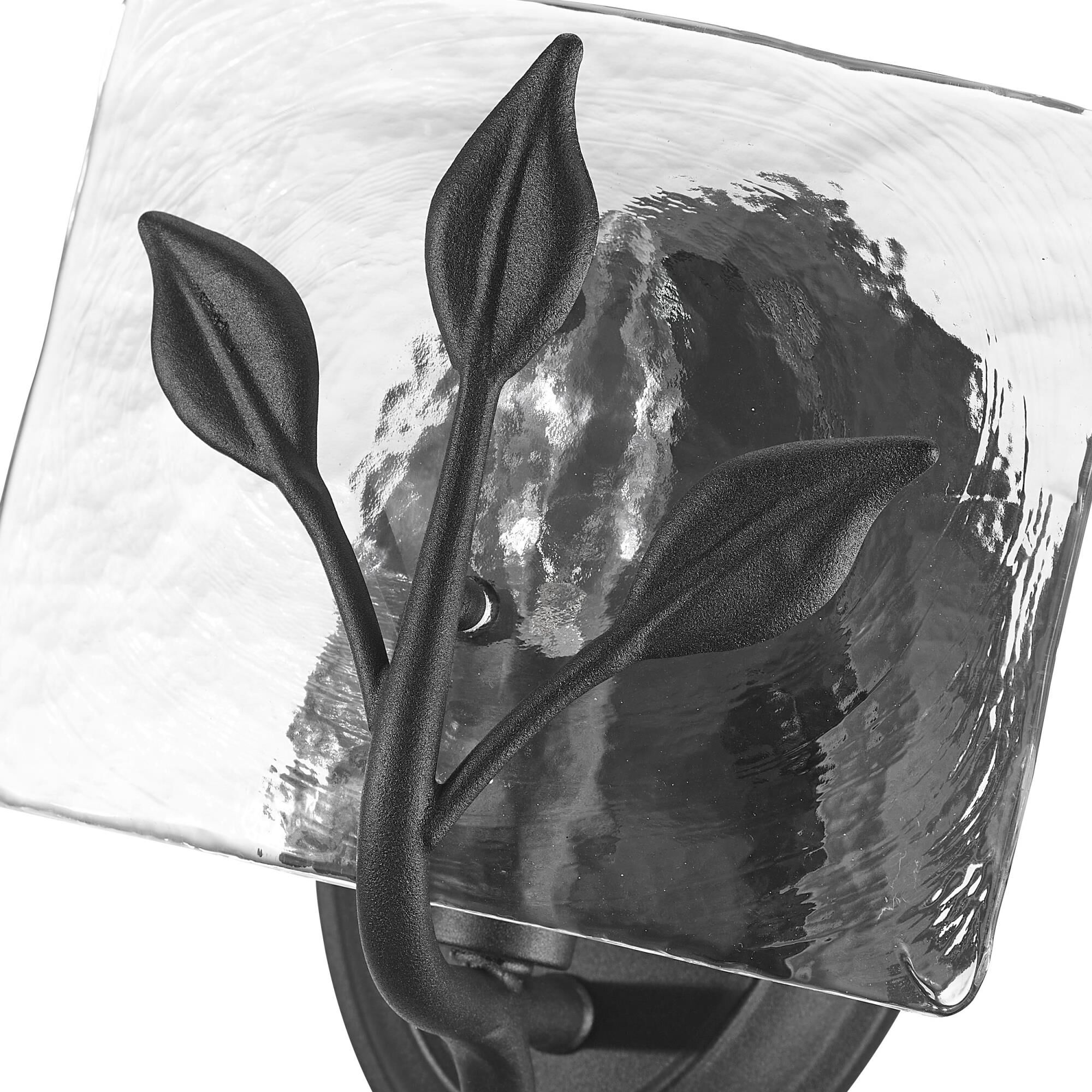 Shown in Natural Black finish and Clear glass