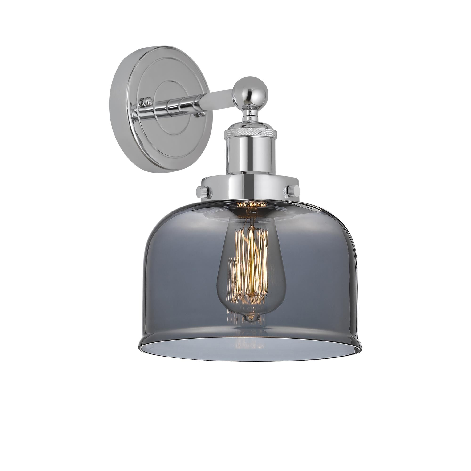 Shown in Polished Chrome, Plated Smoke finish and Plated Smoke glass and Plated Smoke Glass shade