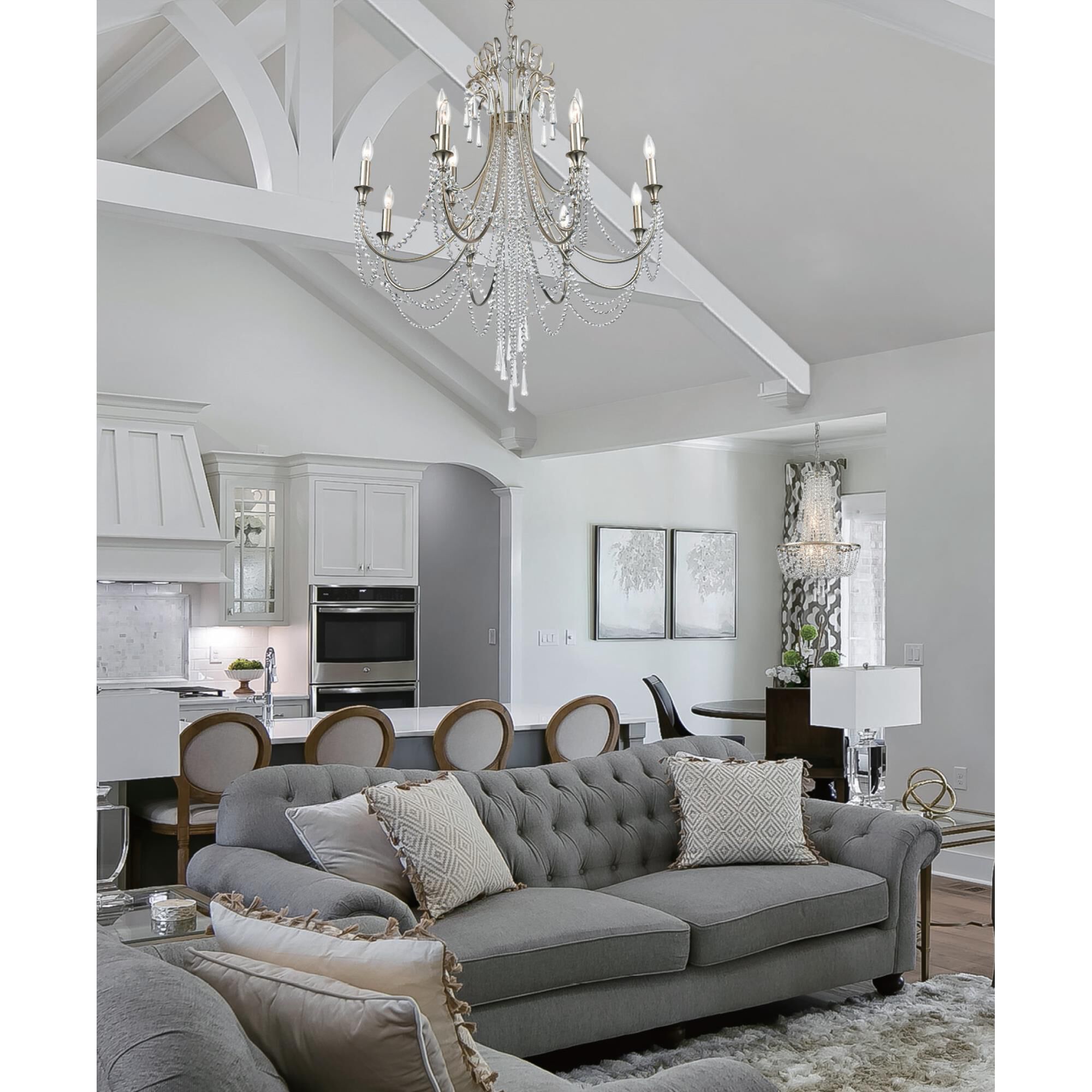 Arcadia 32 Inch 12 Light Chandelier by Crystorama