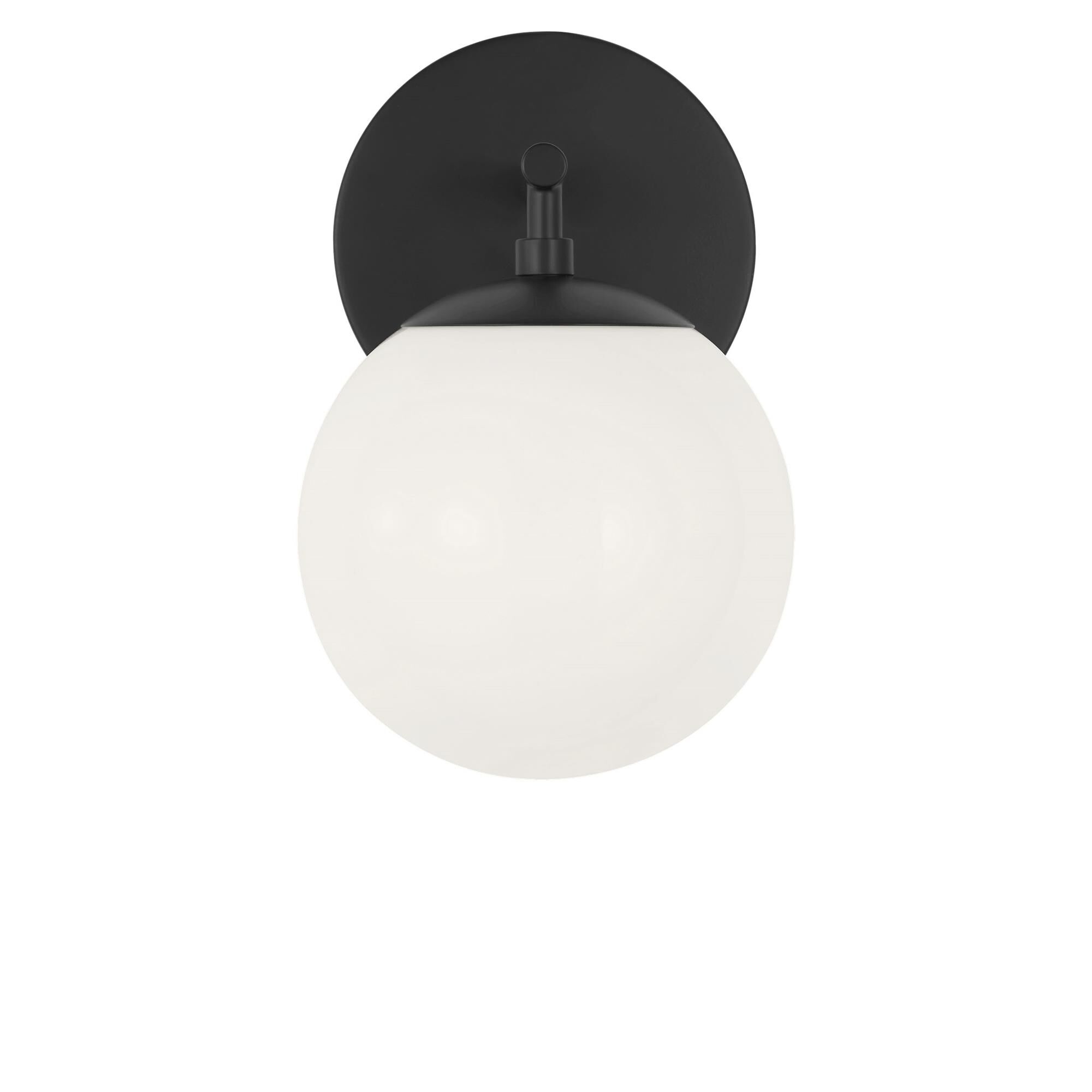 Shown in Midnight Black finish and Clear White glass