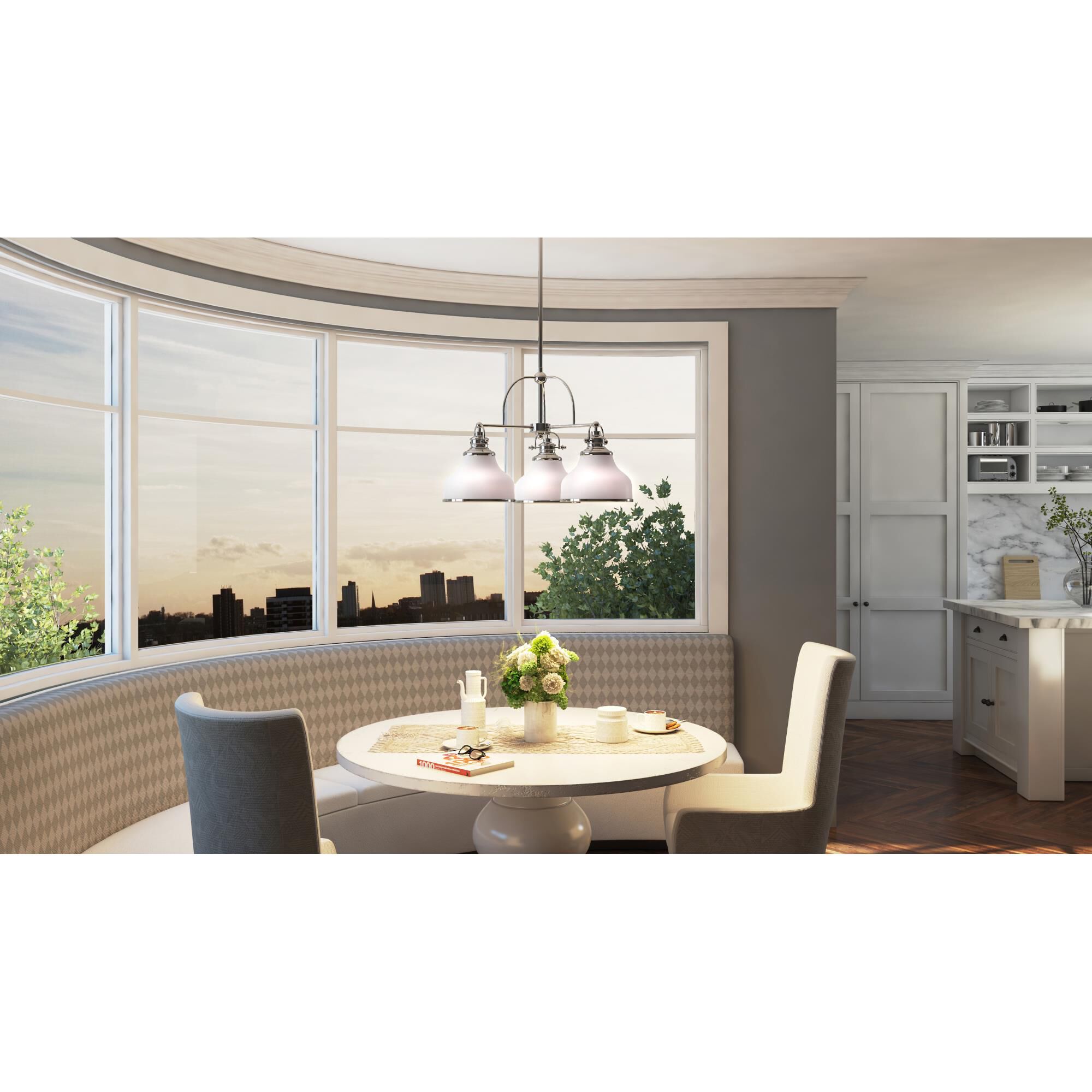 Grant 24 Inch 3 Light Chandelier by Quoizel