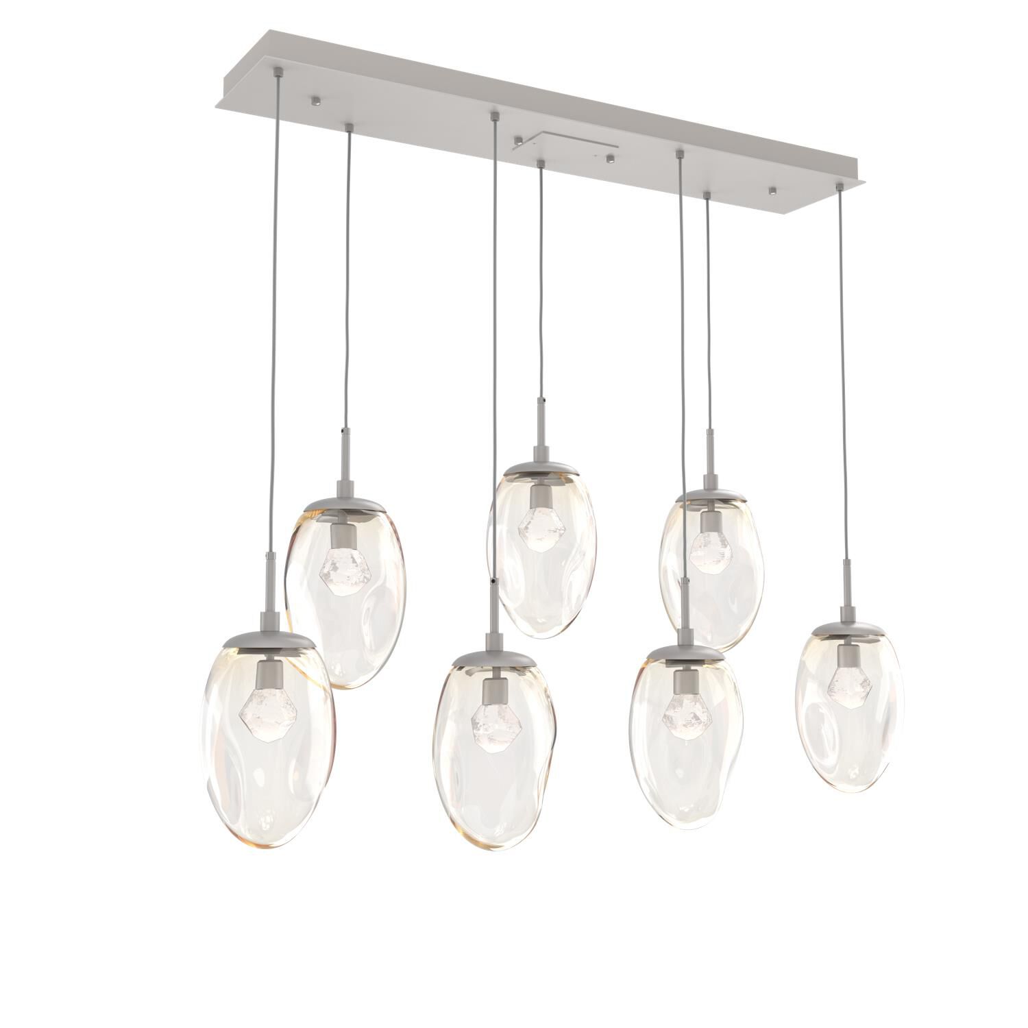 Levi Wilson Nebula 50 Inch 7 Light LED Linear Suspension Light by Hammerton Studio