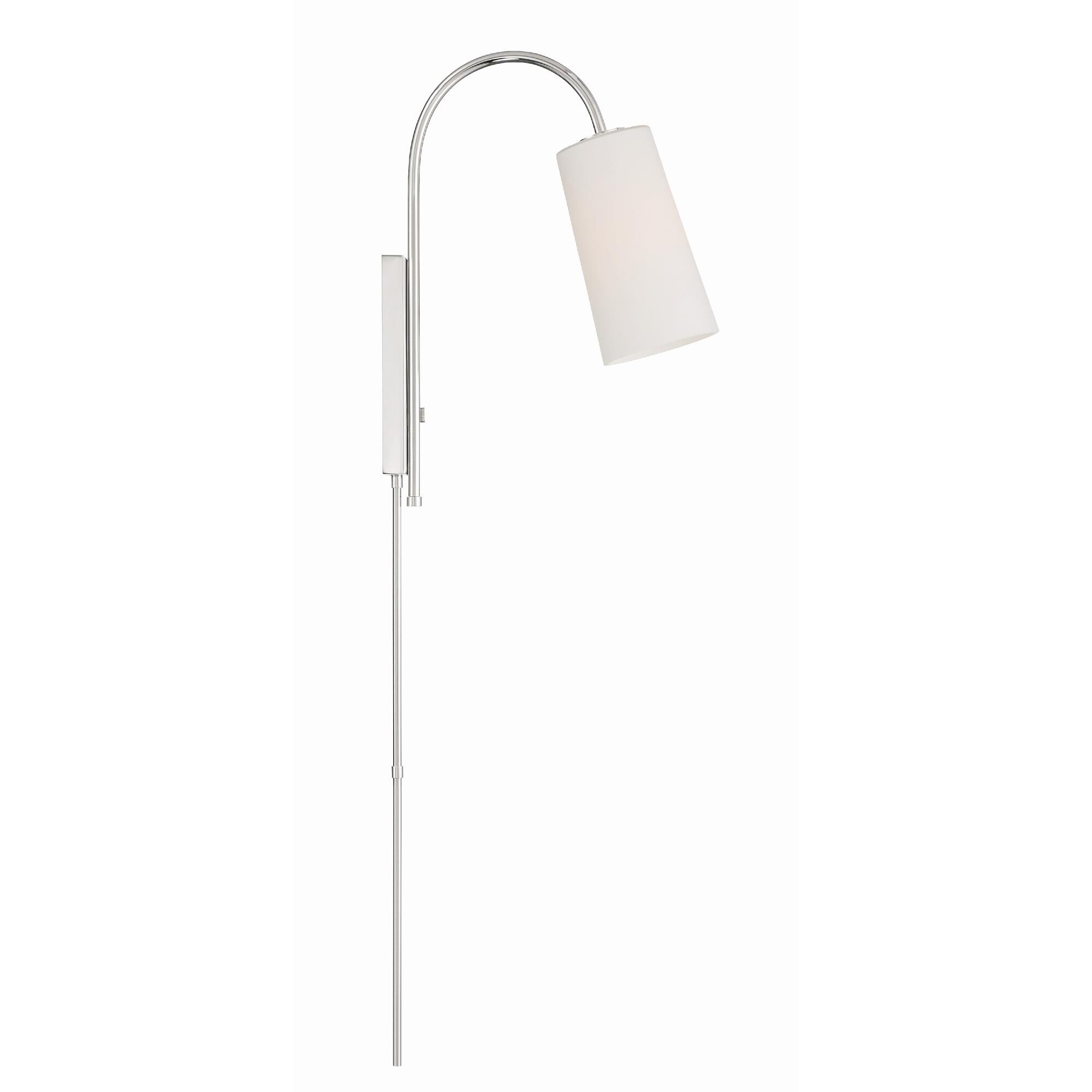 Shown in Polished Nickel finish and Clear glass