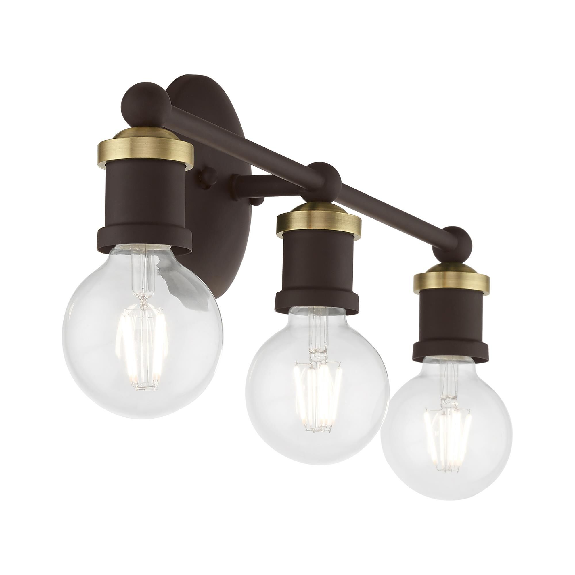 Shown in Bronze with Antique Brass Accents finish