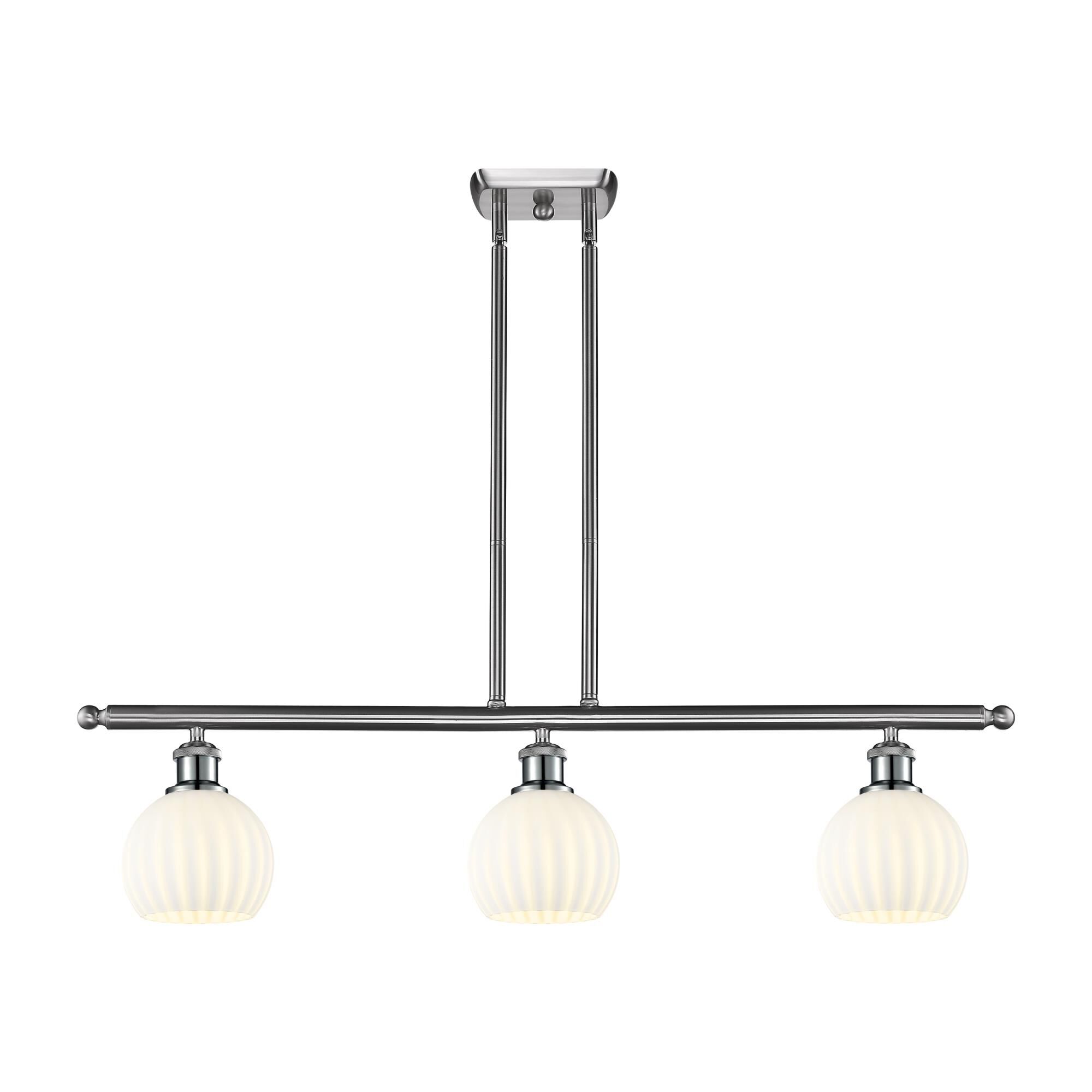 Bruno Marashlian White Venetian 36 Inch Linear Suspension Light by Innovations Lighting
