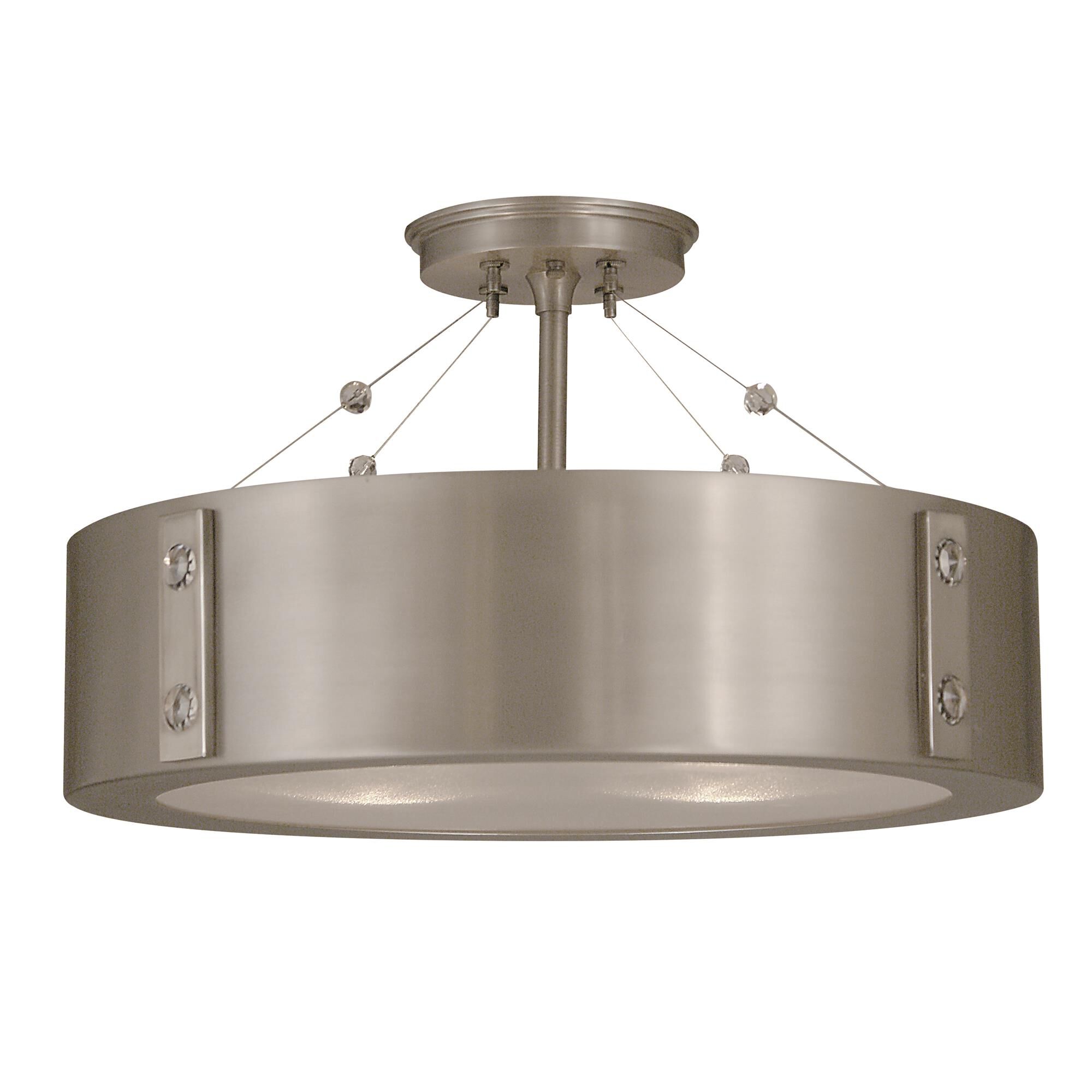 Shown in Satin Pewter With Polished Nickel Accents finish and Polished Nickel accent