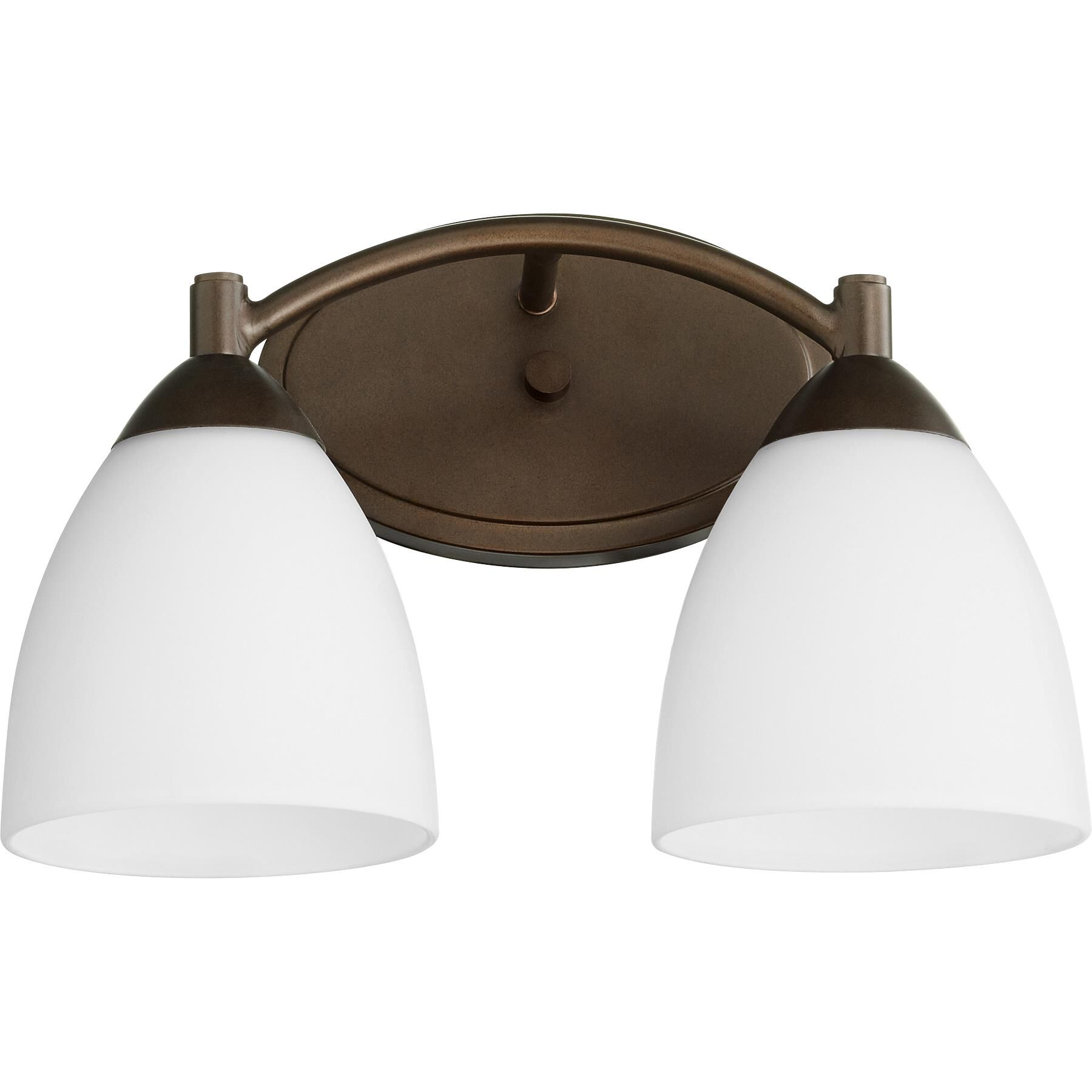 Shown in Oiled Bronze finish and Satin Opal shade