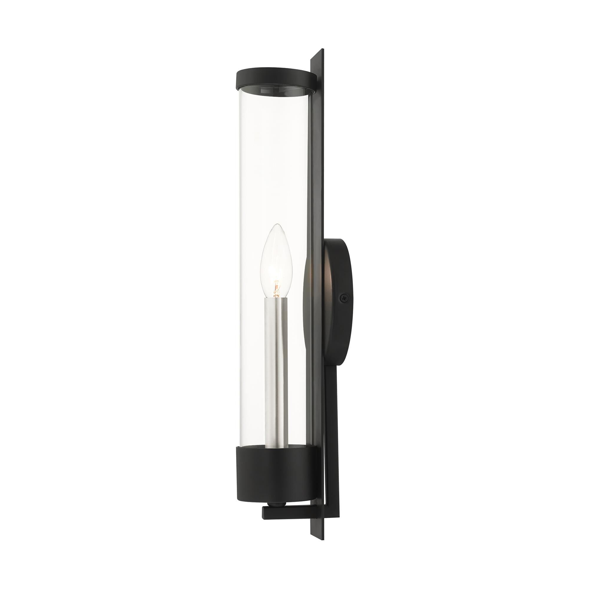 Shown in Black finish and Clear glass and Clear Glass shade