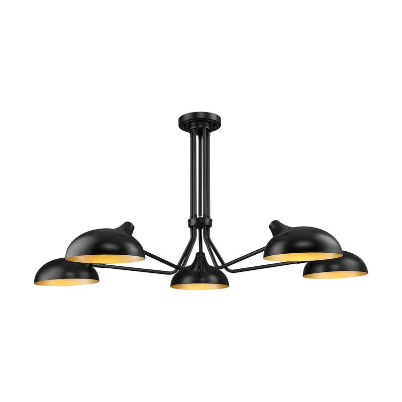 Bellamy 52 Inch 5 Light Semi Flush Mount by Z-Lite