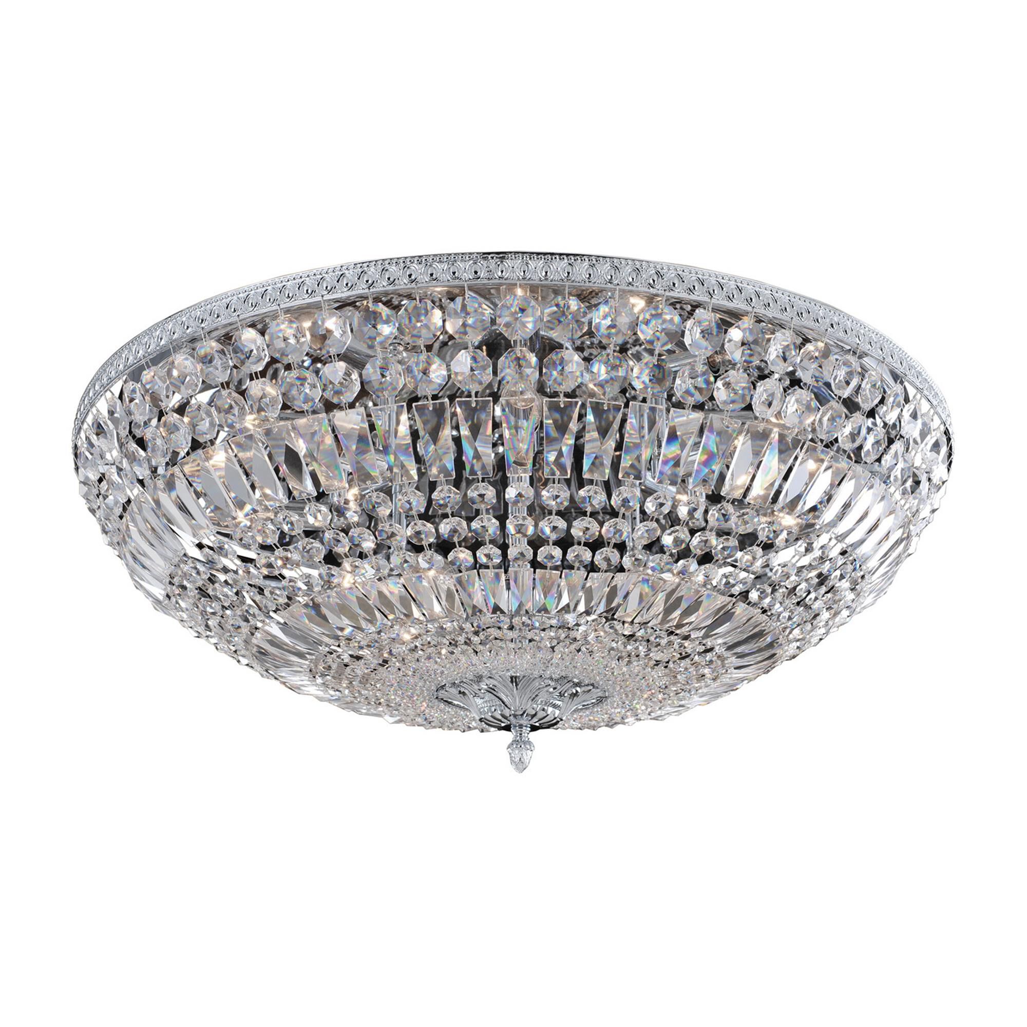 Shown in Chrome finish and Firenze Clear crystal