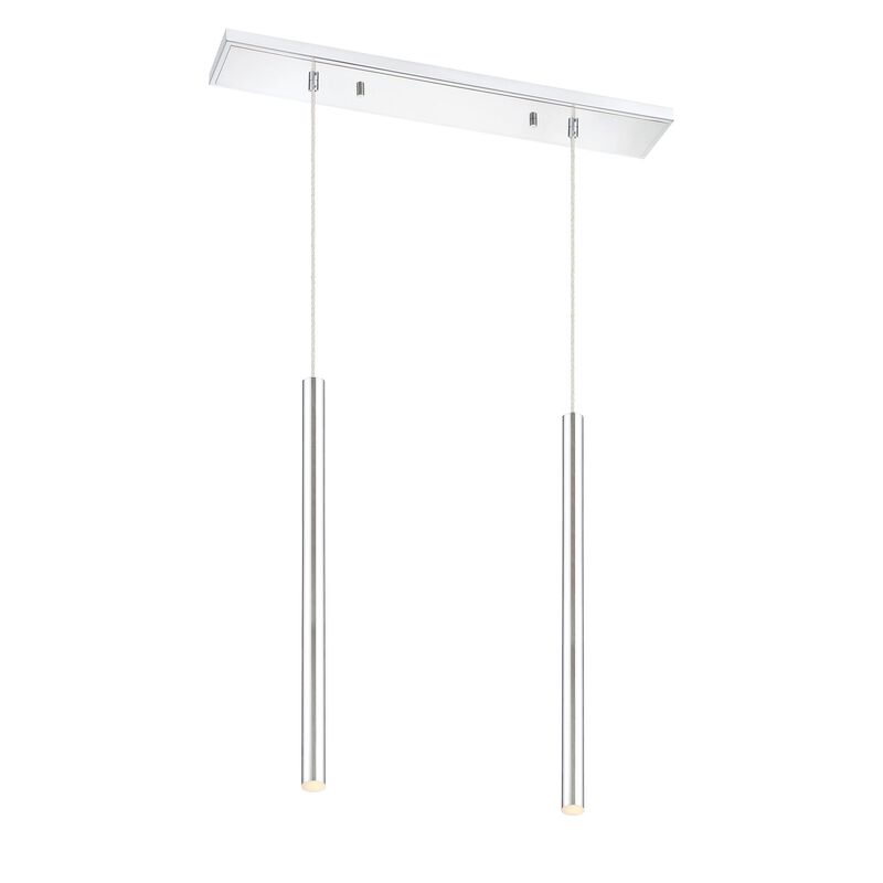 Forest 30 Inch 2 Light LED Linear Suspension Light by Z-Lite