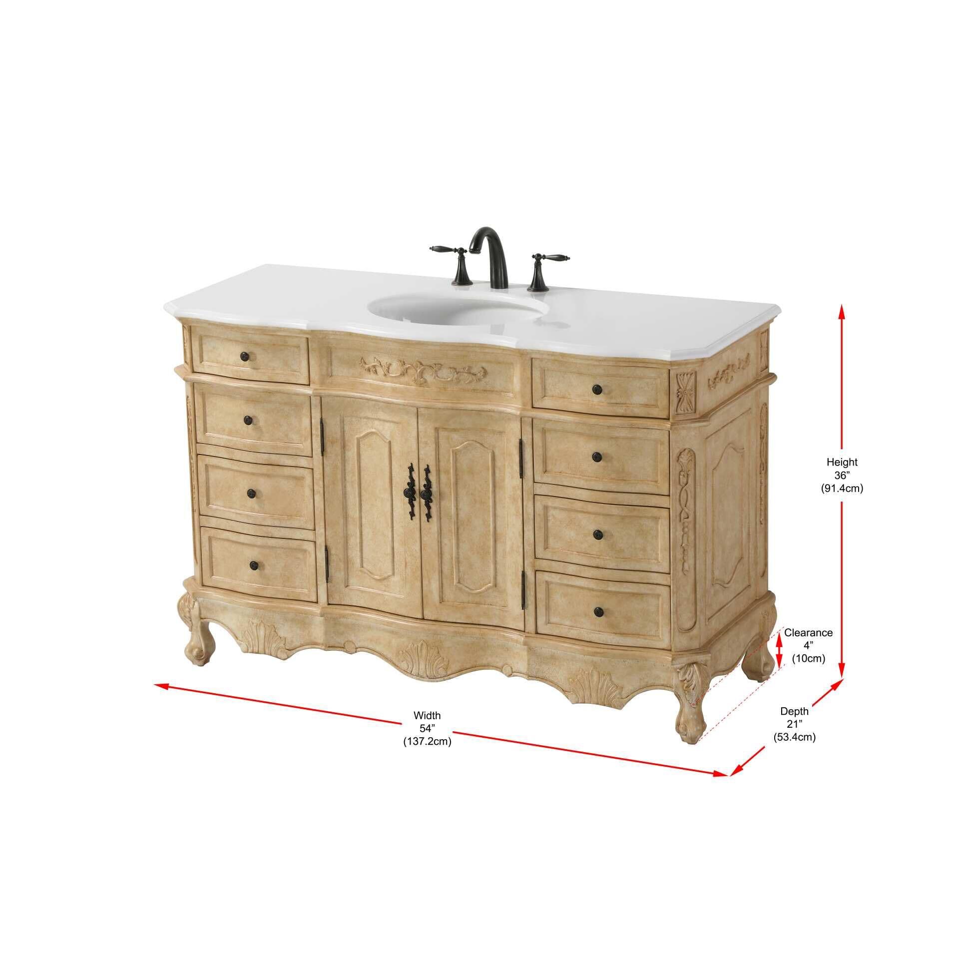 Shown in Antique Beige finish