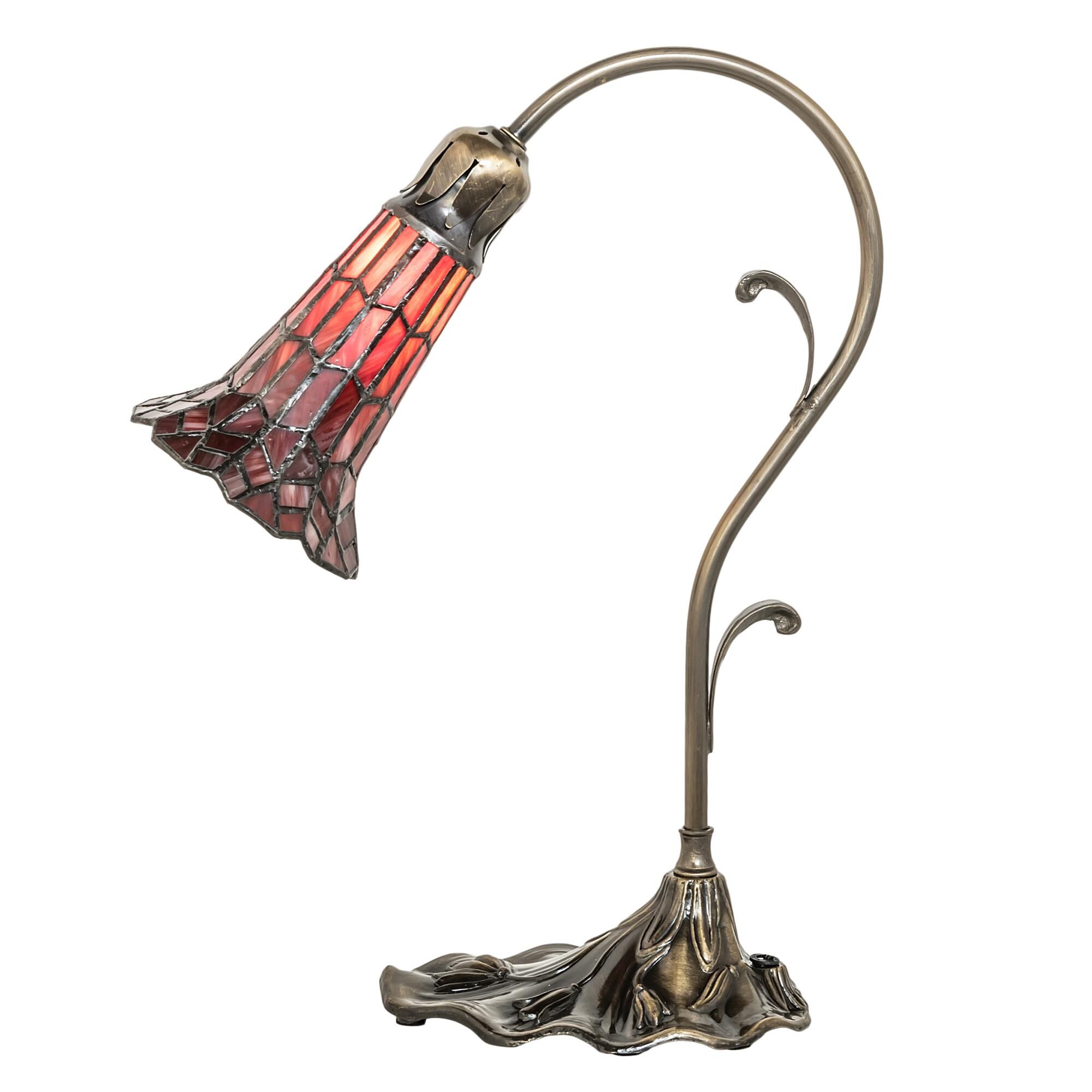 Stained Glass Pond Lily 15 Inch Accent Lamp by Meyda Lighting