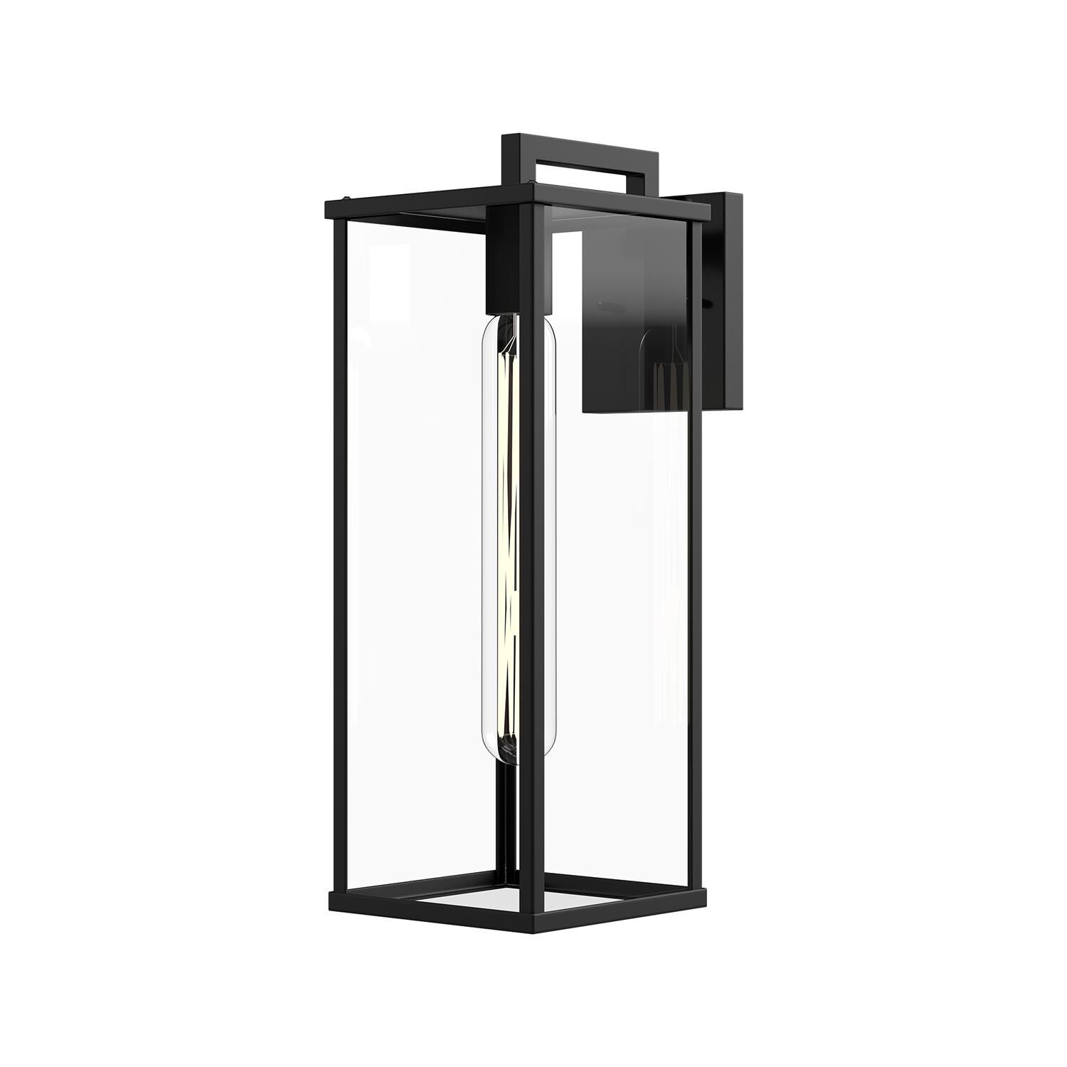 Shown in Textured Black finish and Clear glass