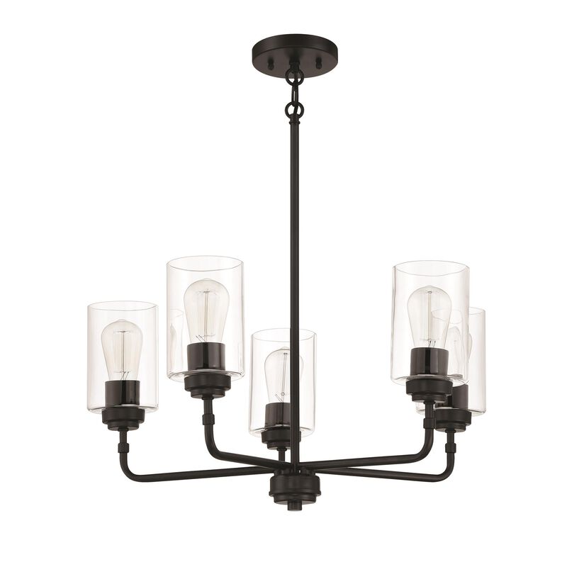 Stowe 23 Inch 5 Light Chandelier by Craftmade