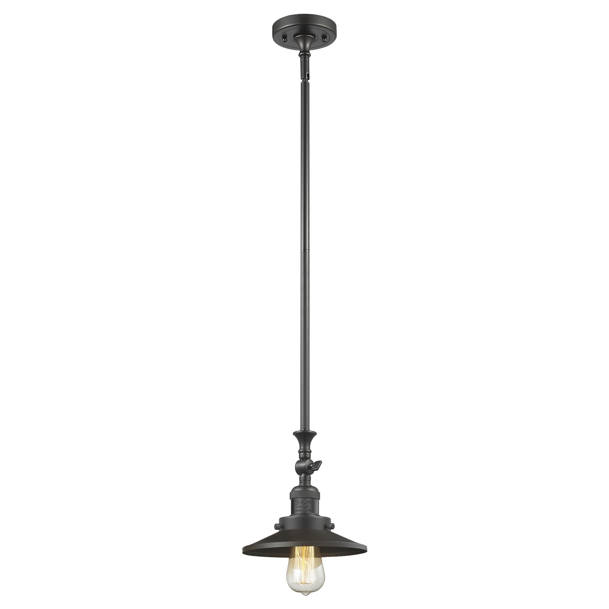 Shown in Oil Rubbed Bronze finish and Oil Rubbed Bronze shade