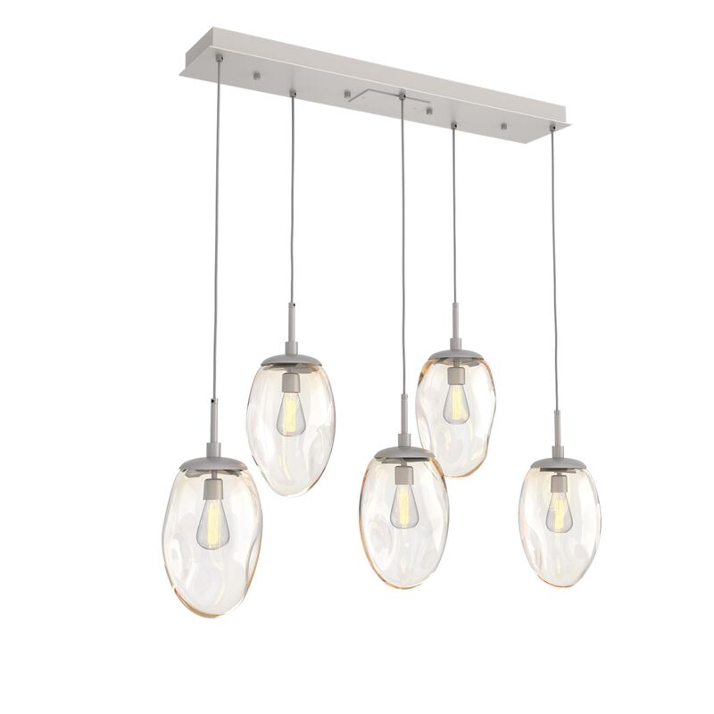 Levi Wilson Nebula 39 Inch 5 Light Linear Suspension Light by Hammerton Studio