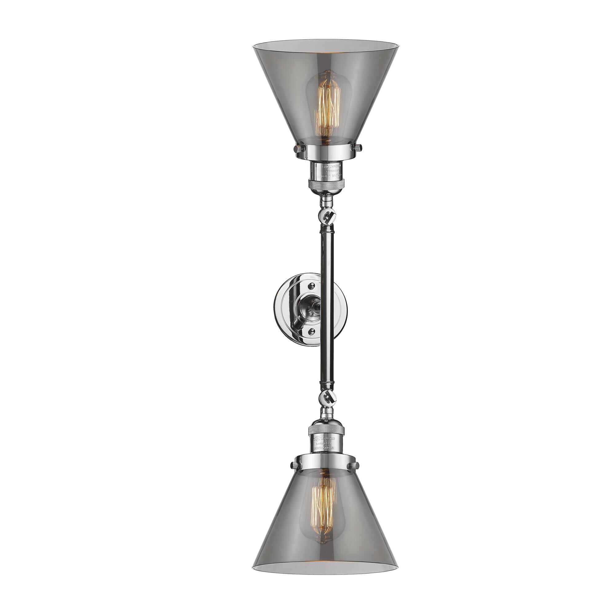 Bruno Marashlian Large Cone 18 Inch 2 Light Bath Vanity Light by Innovations Lighting