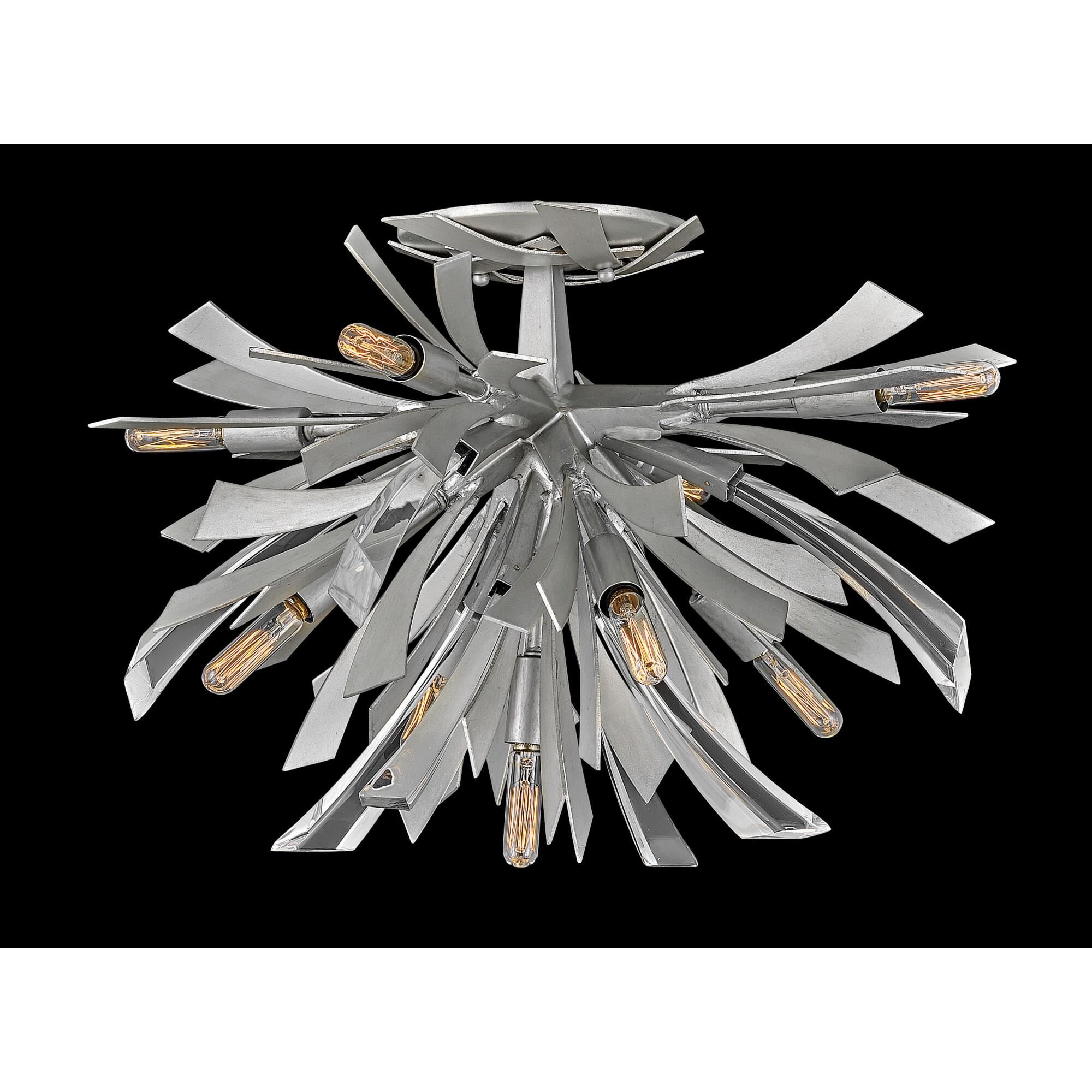 Vida 24 Inch 9 Light Semi Flush Mount by Fredrick Ramond