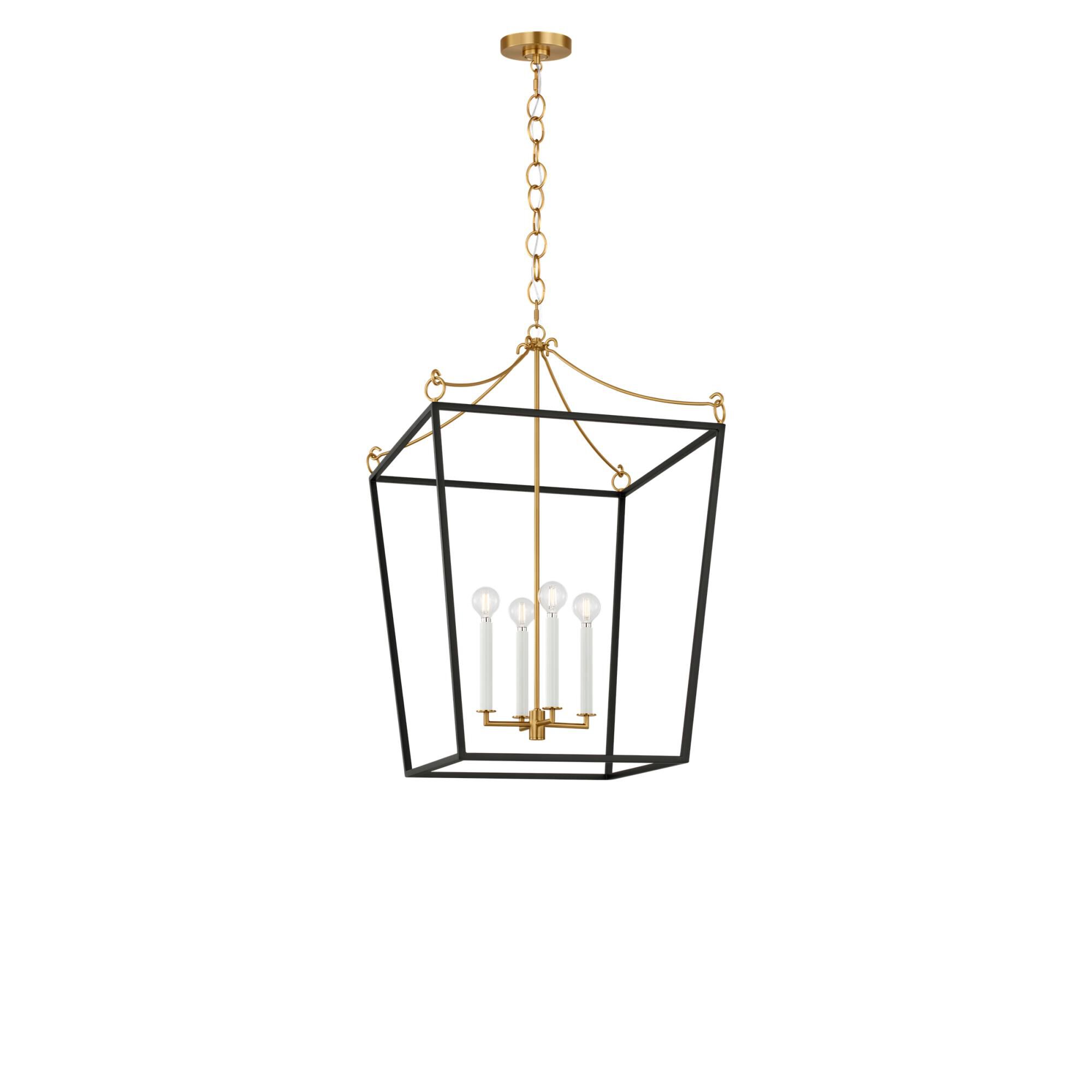 Shown in Midnight Black and Burnished Brass finish