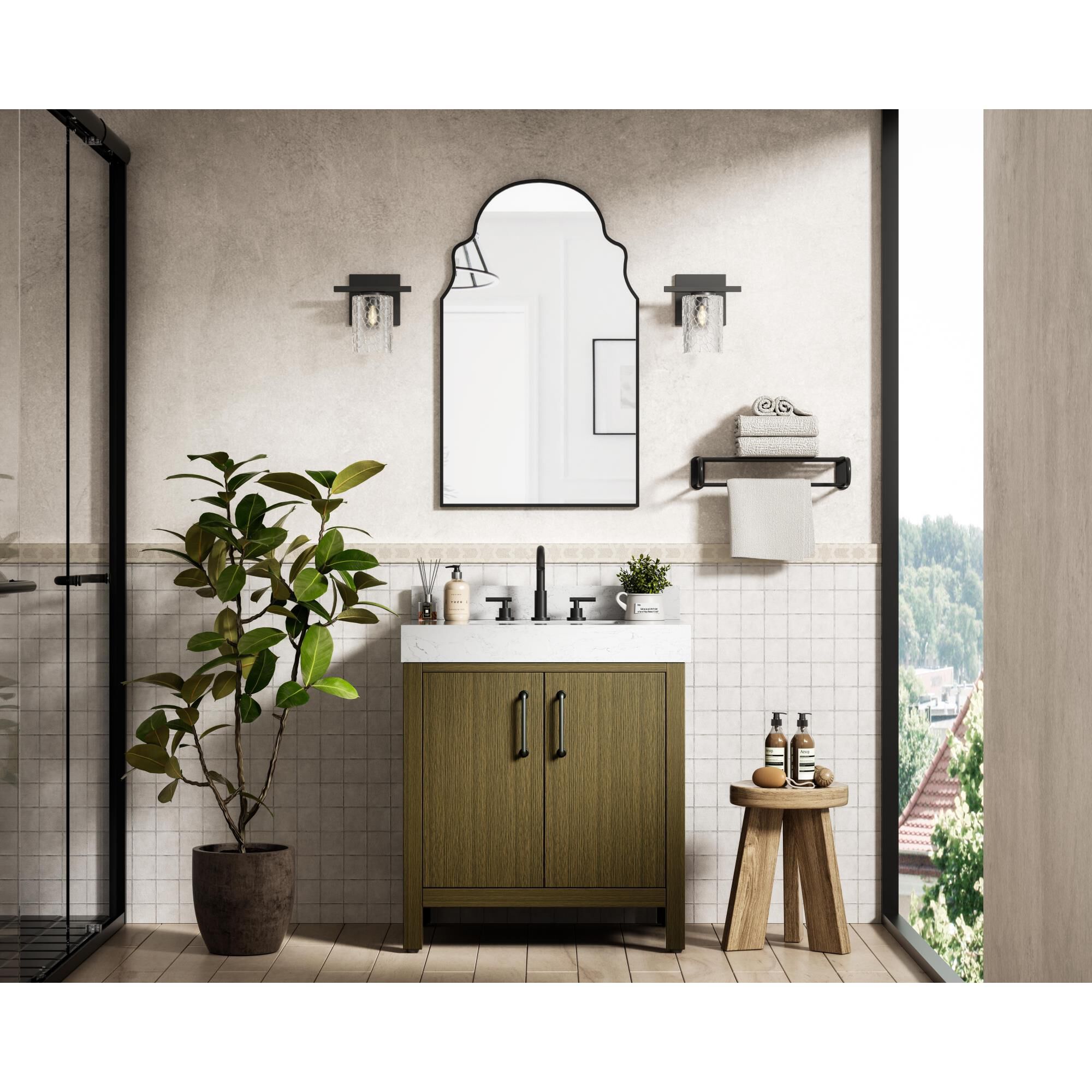 Nathan 30 Inch Bath Vanity by Elegant Dcor