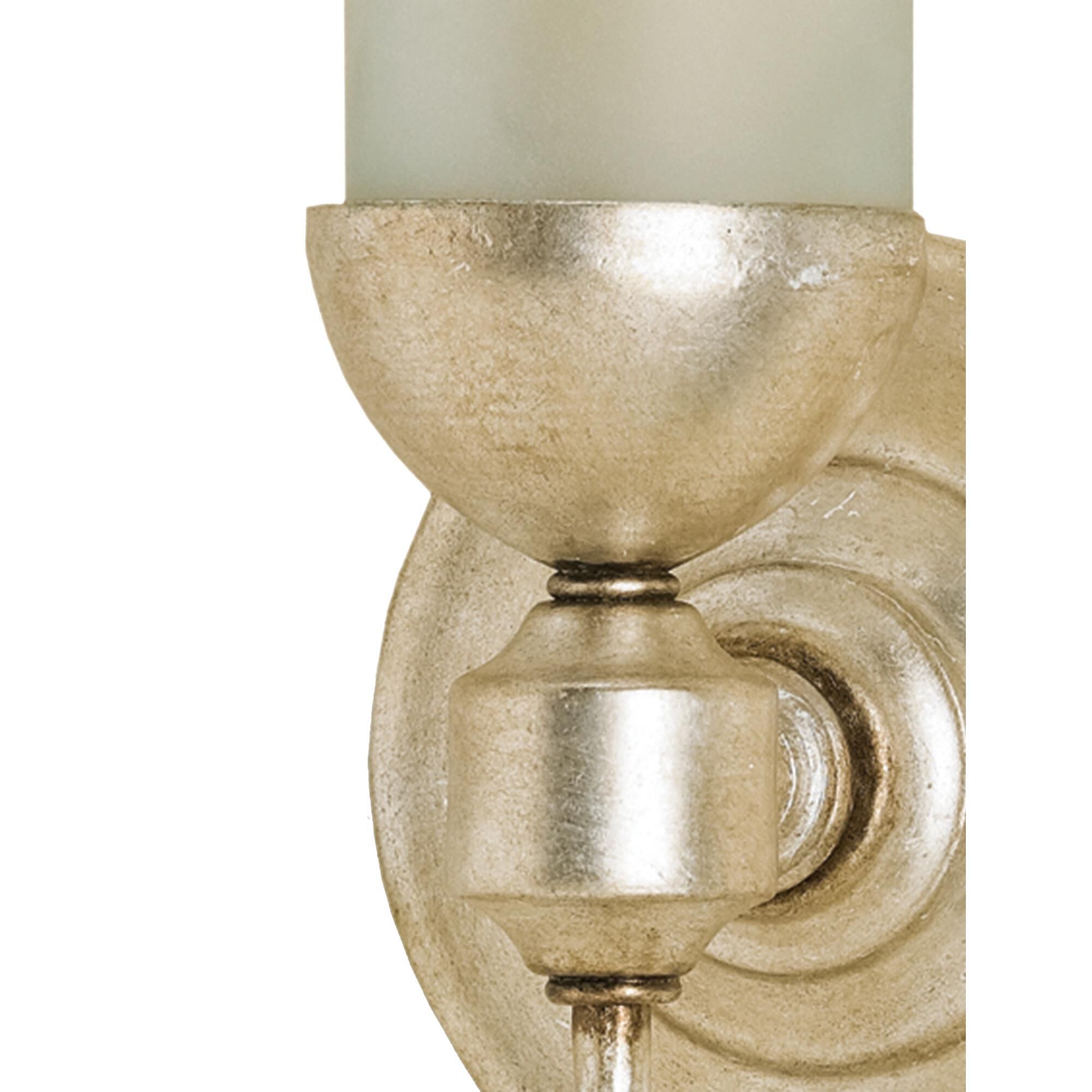 Shown in Burnished Silver Leaf finish