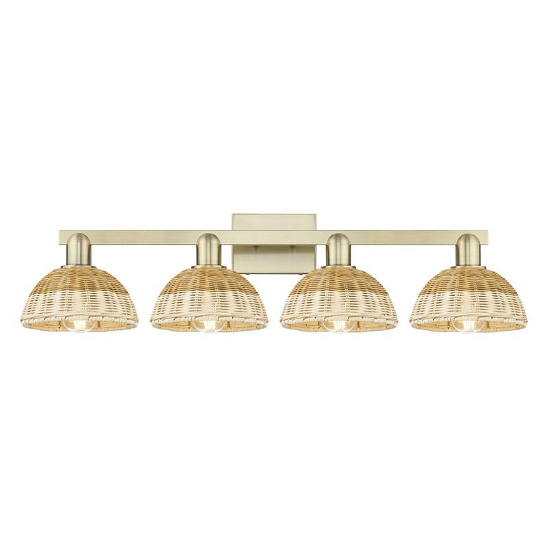 Bruno Marashlian Natural Ballston Dome 36 Inch Bath Vanity Light by Innovations Lighting