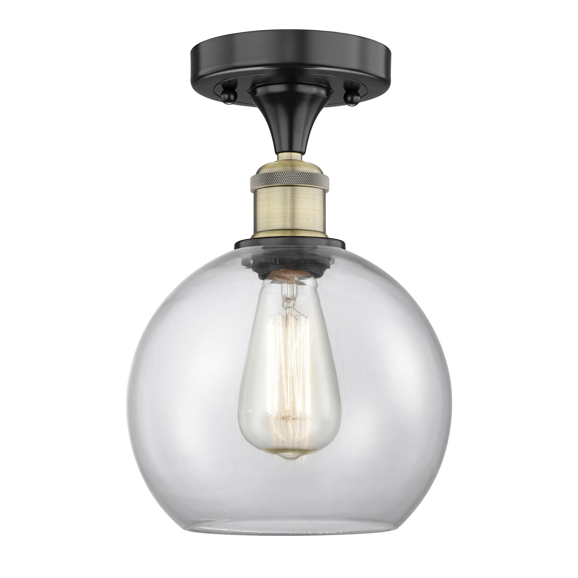 Bruno Marashlian Athens 8 Inch 1 Light Semi Flush Mount by Innovations Lighting