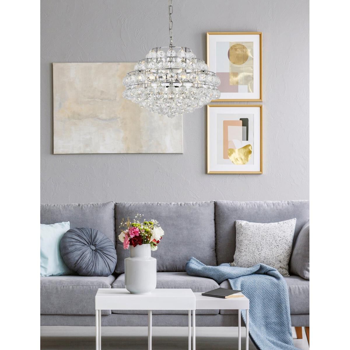 Savannah 18 Inch Large Pendant by Elegant Lighting