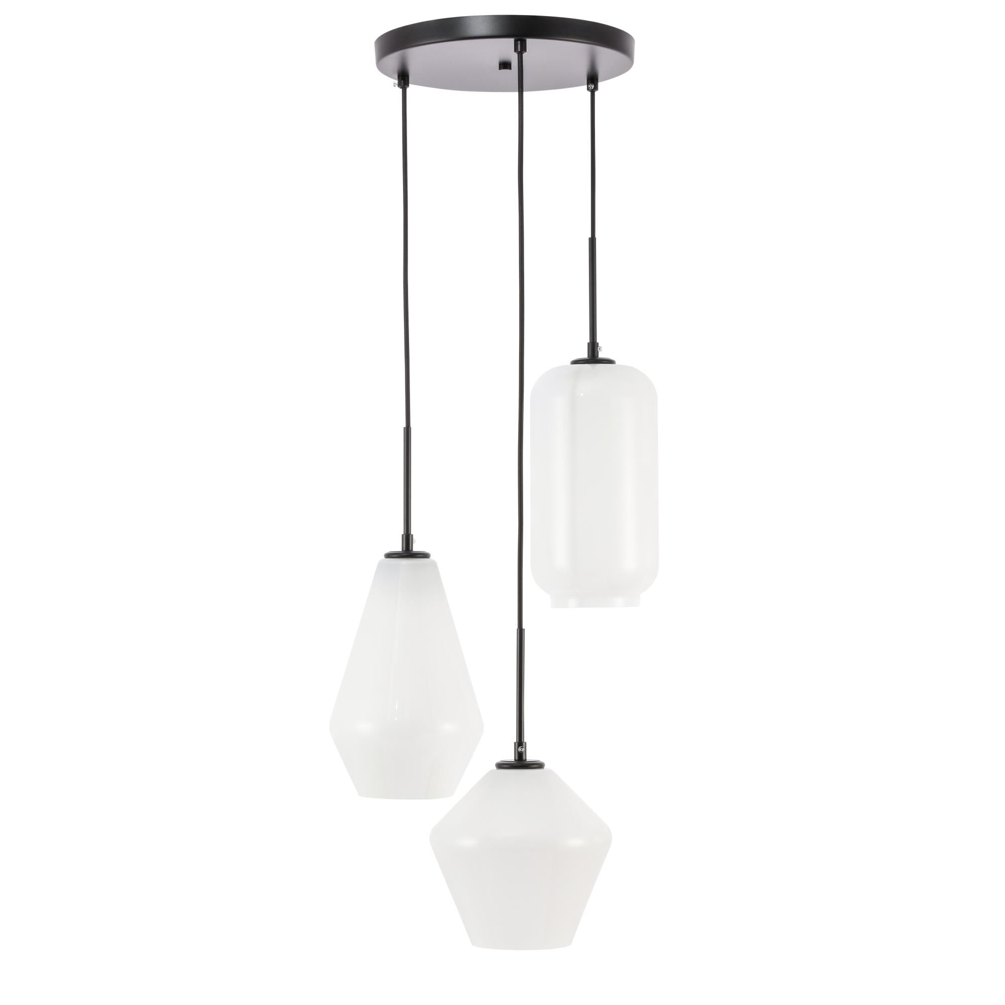 Gene 17 Inch Multi Light Pendant by Elegant Lighting