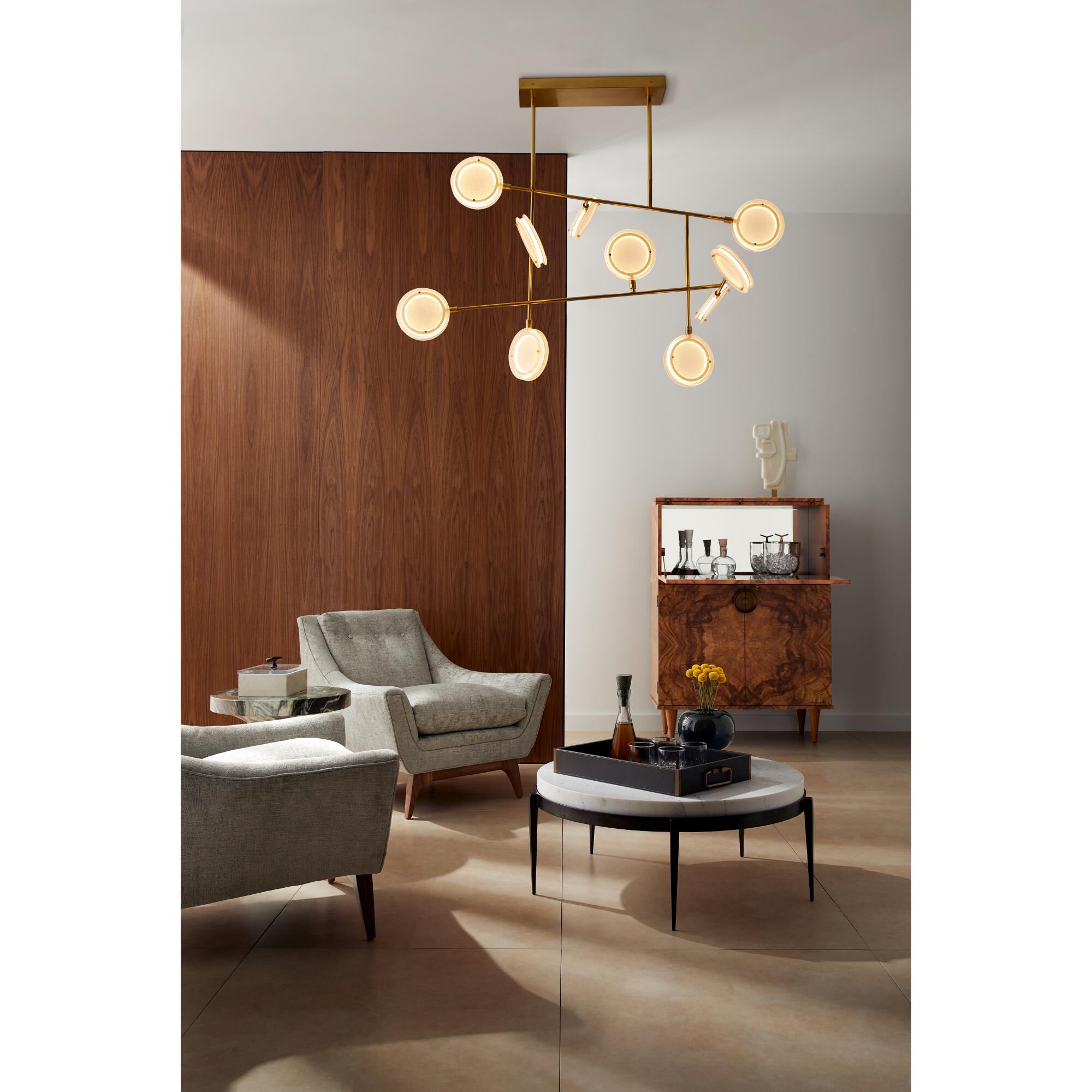 Meridian 54 Inch 10 Light LED Linear Suspension Light by Arteriors Home